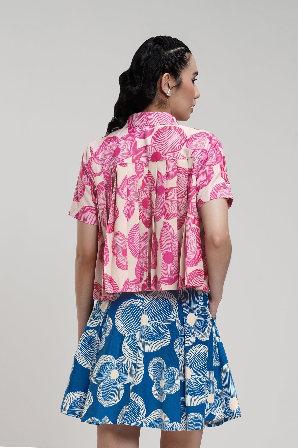 Cinta Pleated Shirt - Pink