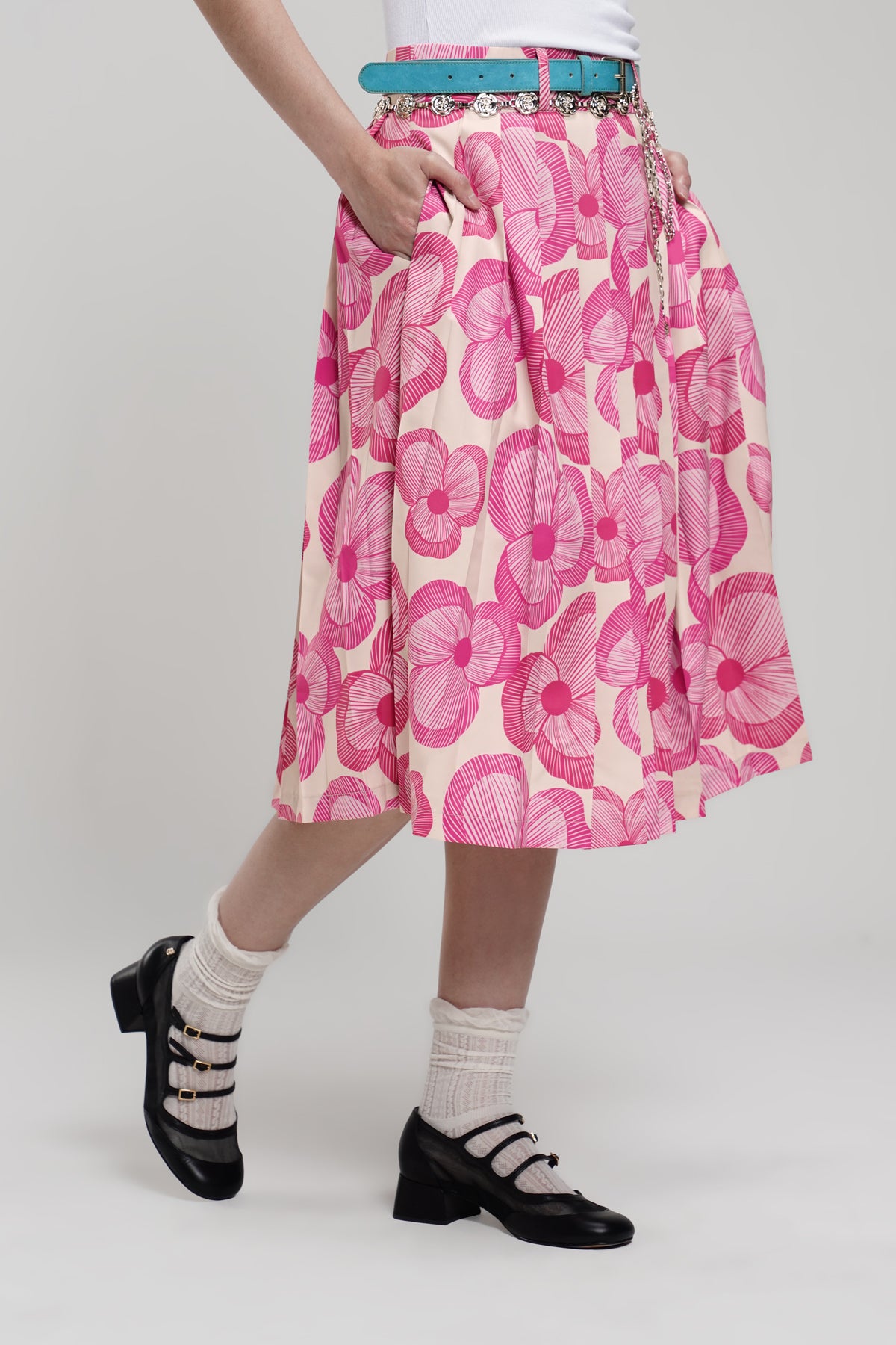 Cinta Pleated Skirt - Pink