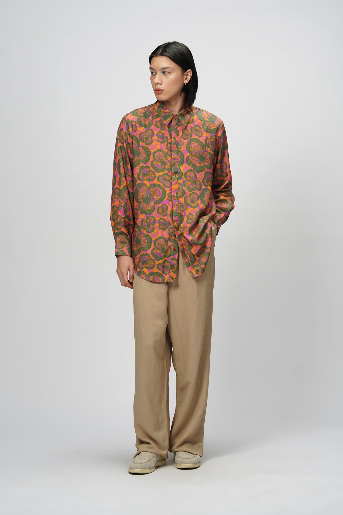 Claire Long Shirt - Sunset