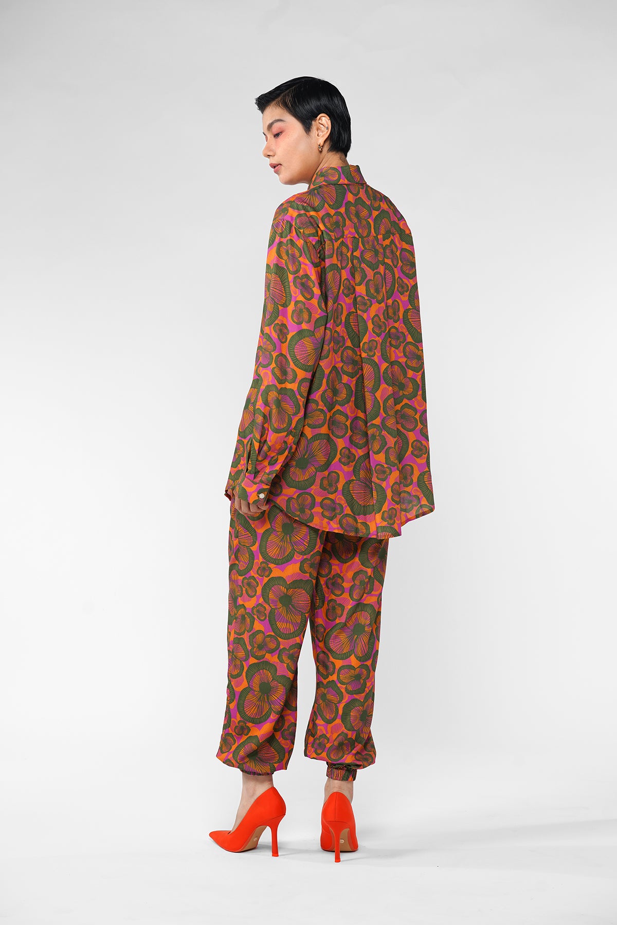 Claire Long Shirt - Sunset