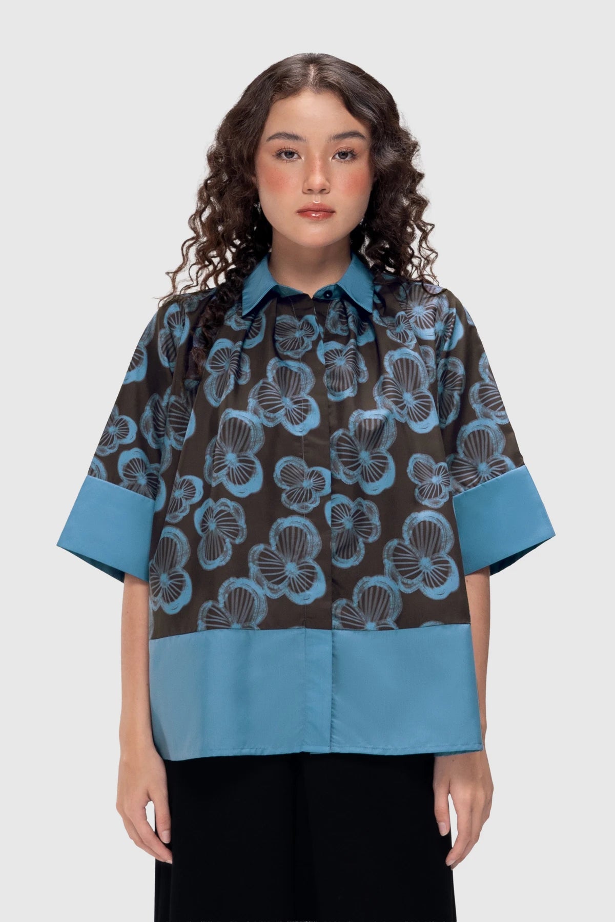 Daphne Boxy Shirt - Truffle