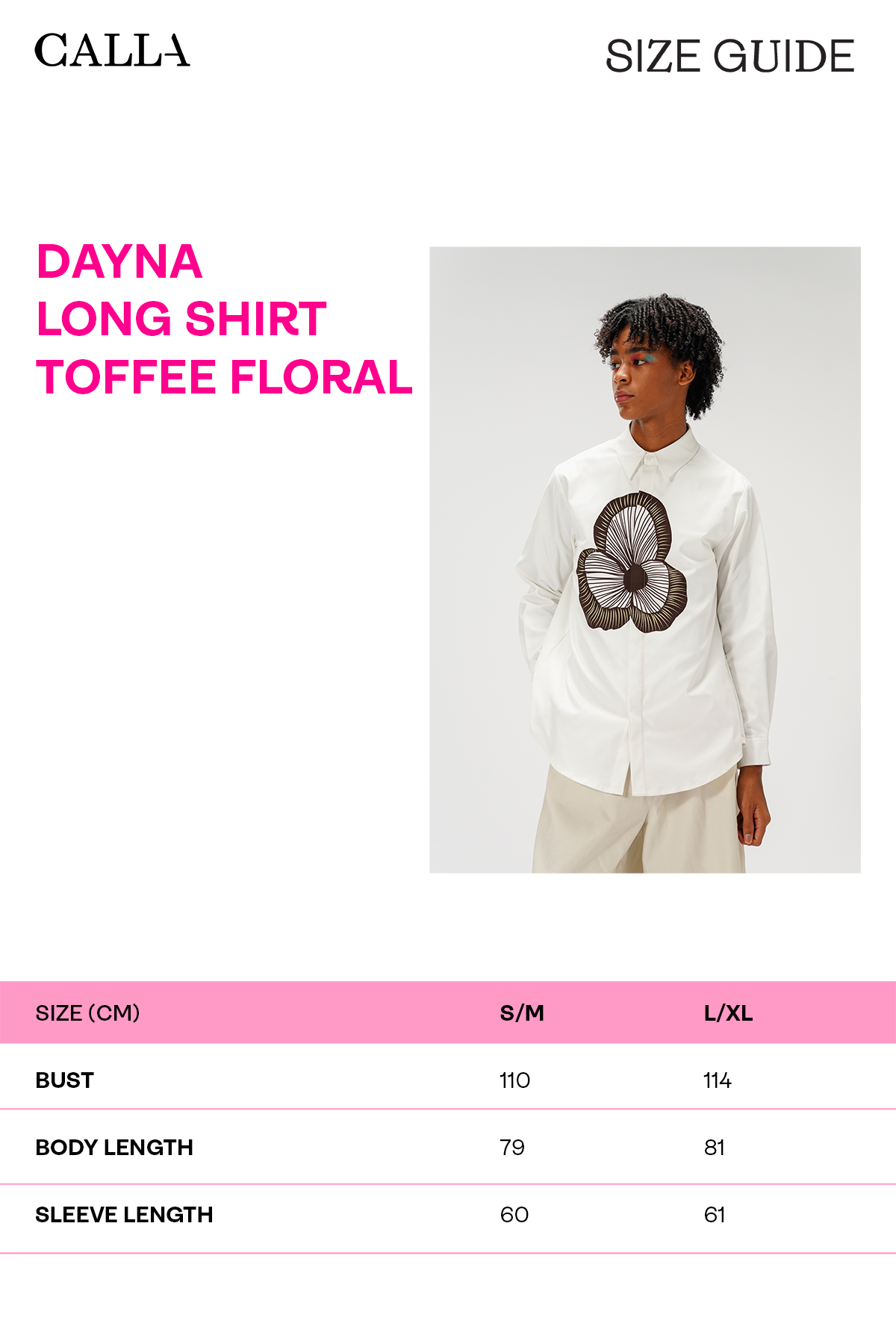 Dayna Long Shirt - Toffee Floral