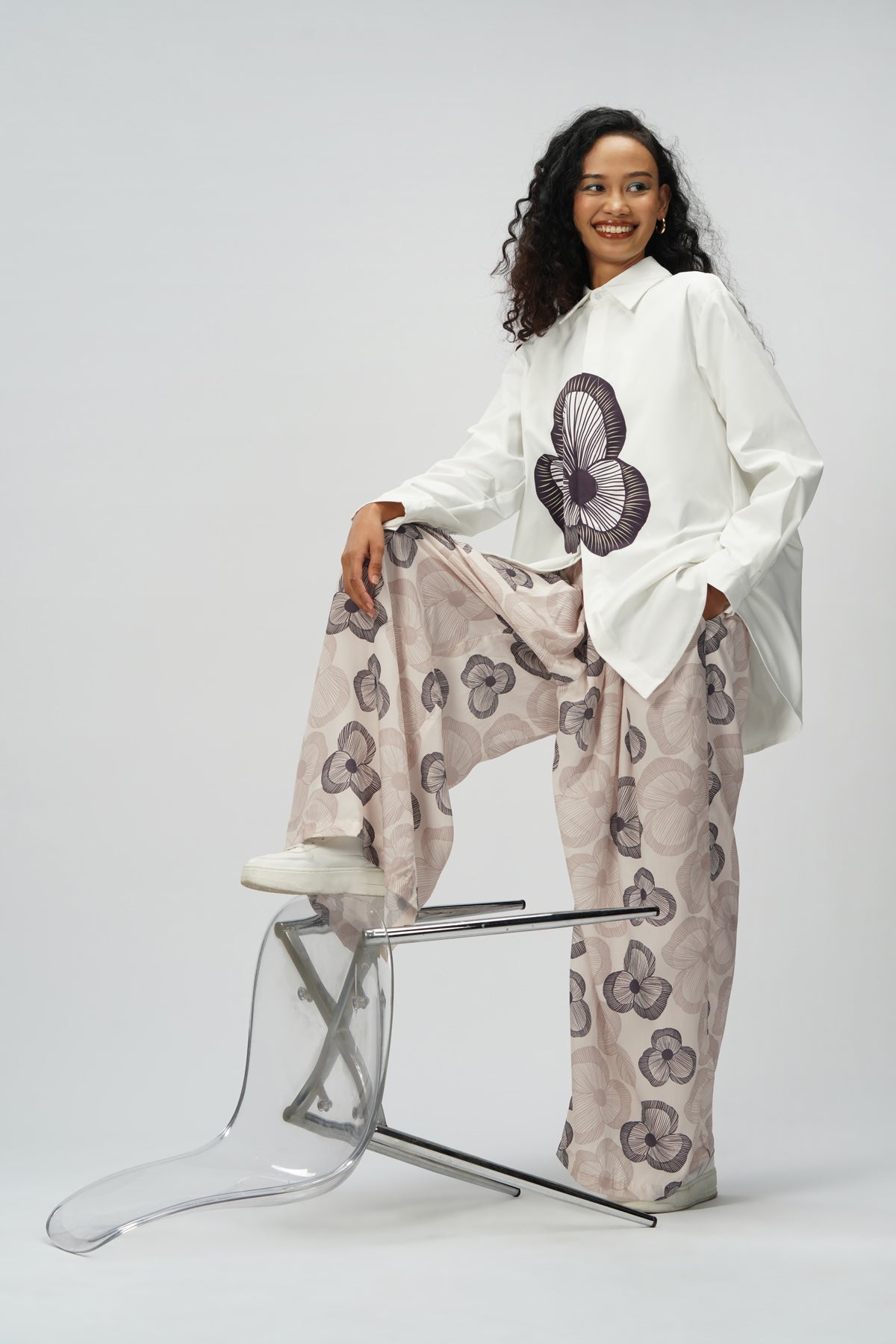 Dayna Long Shirt - Plum