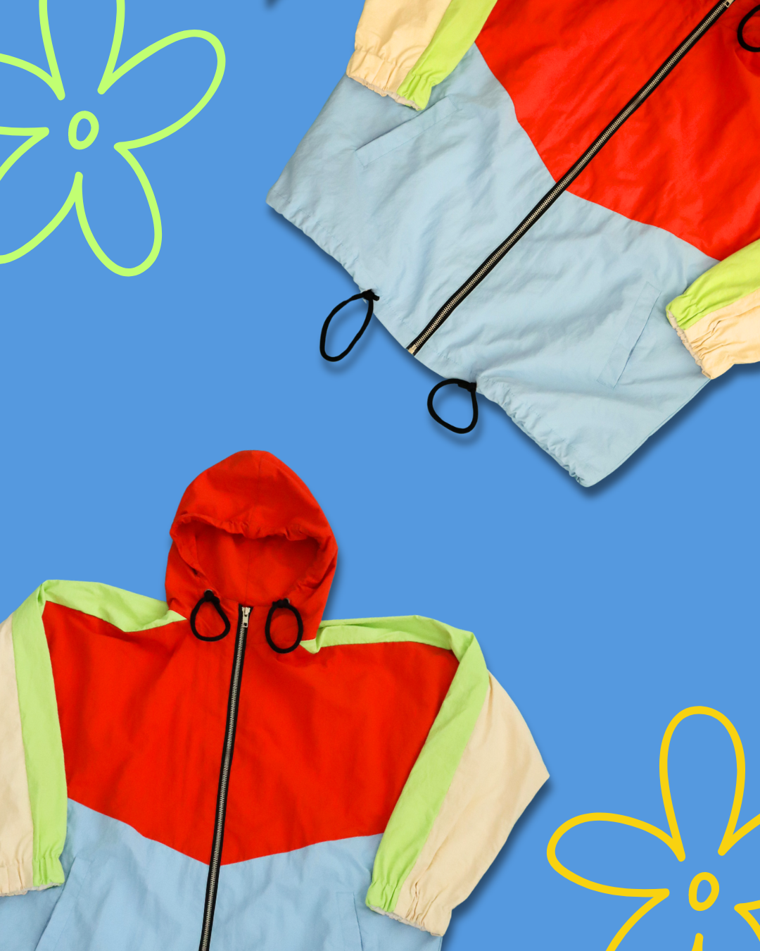 BASIC COLORFUL NYLON LONG JACKET