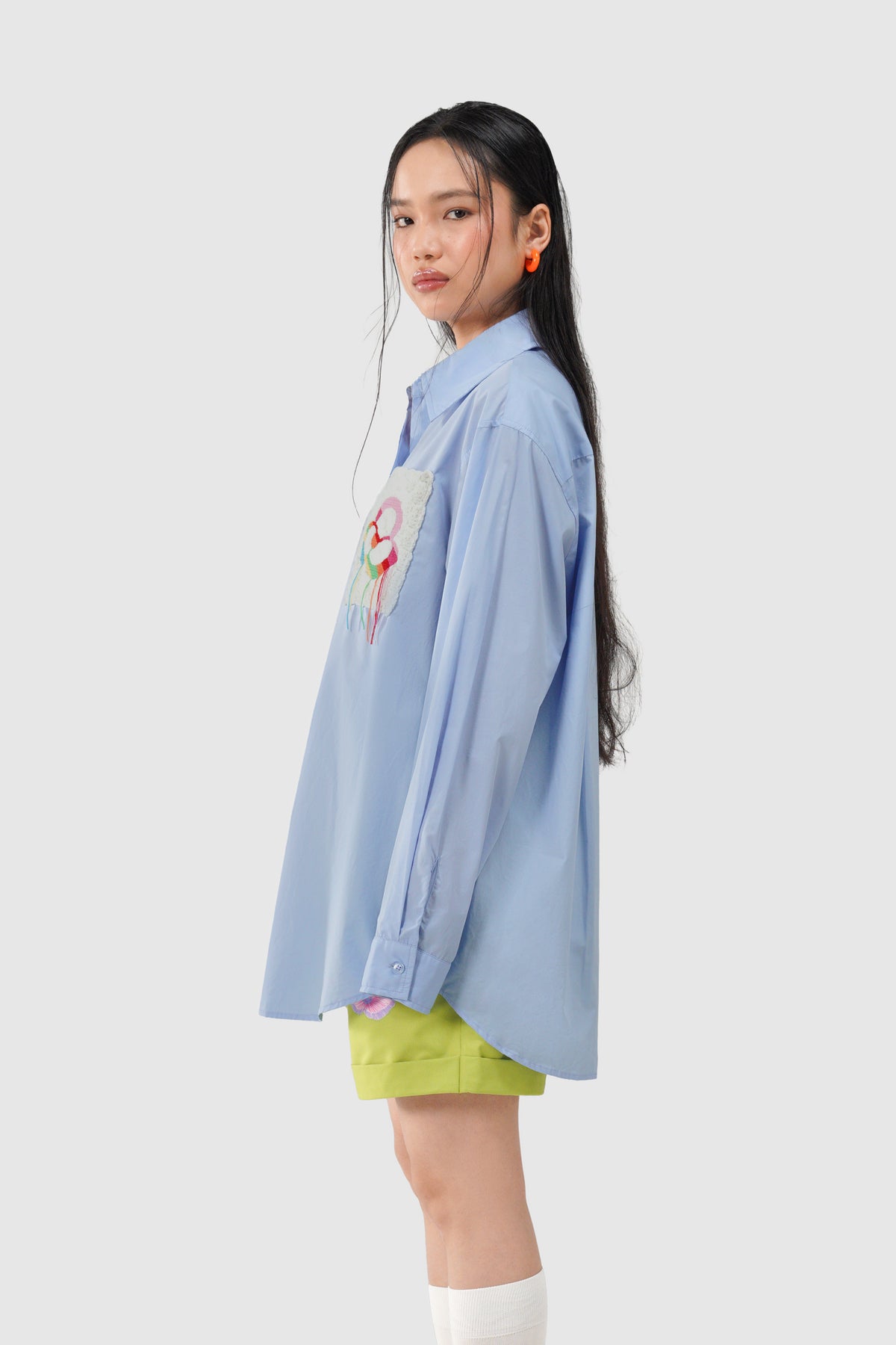 Élodie Pocket Shirt - Sky