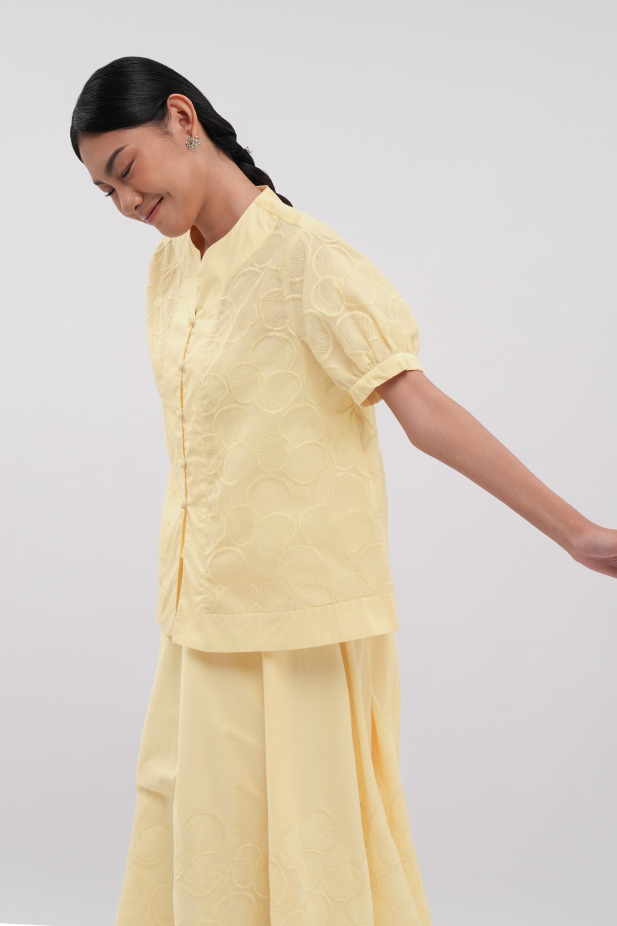Elora Organza Shirt - Butter