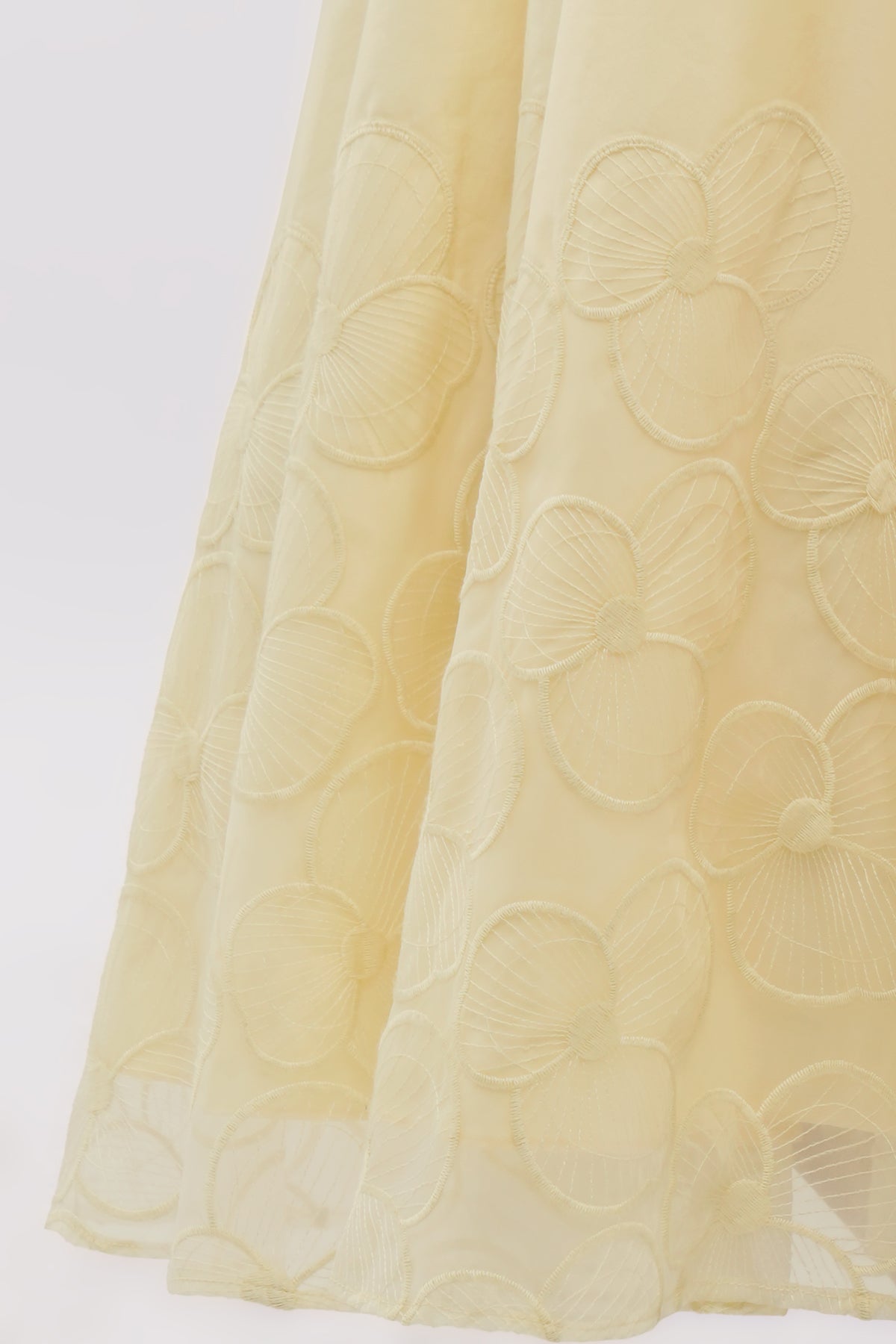Elora Organza Skirt - Butter