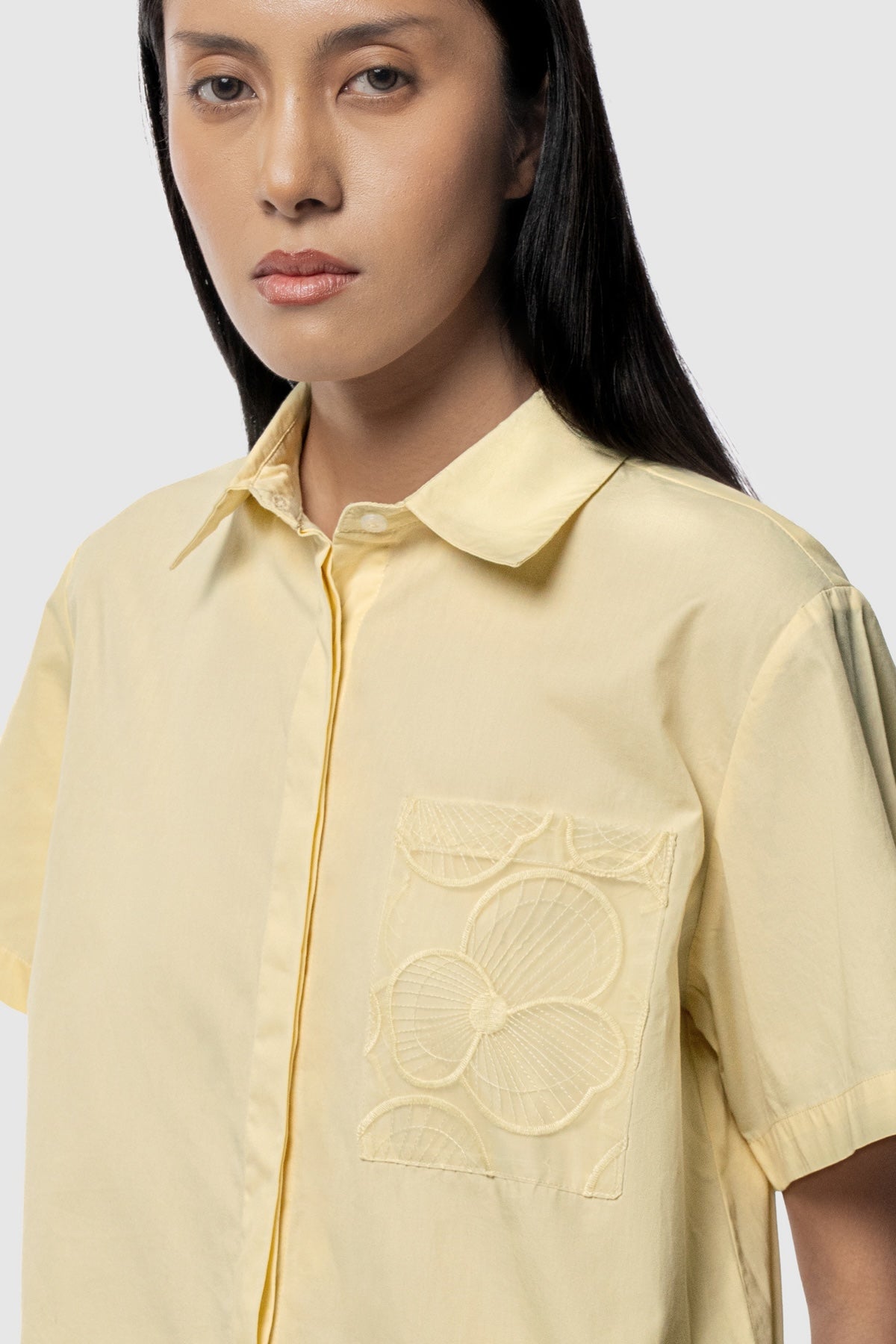 Elora Pocket Shirt - Butter