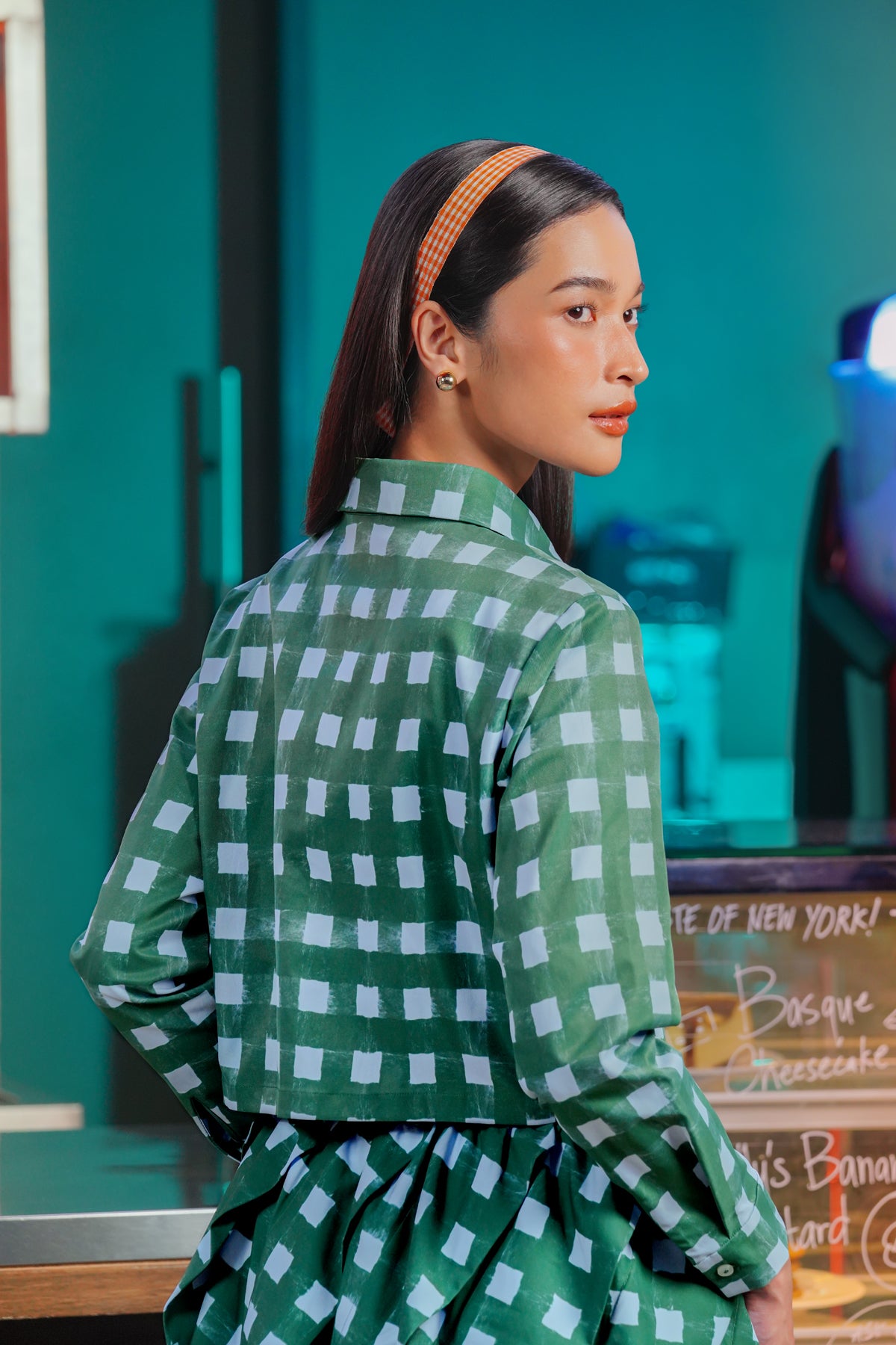 Esmerald Crop Shirt - Aurora