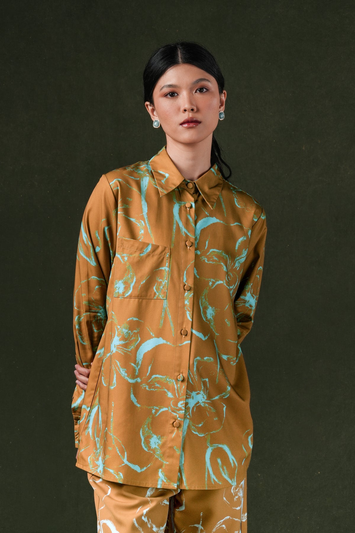 Fioren Long Shirt - Ochre