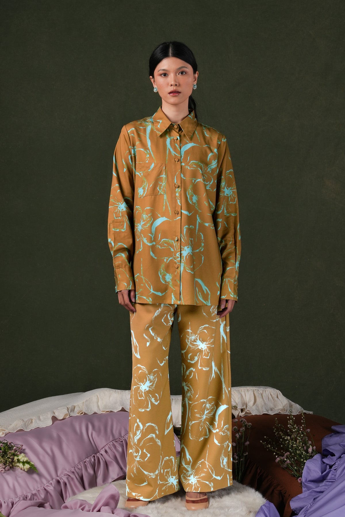 Fioren Long Shirt - Ochre