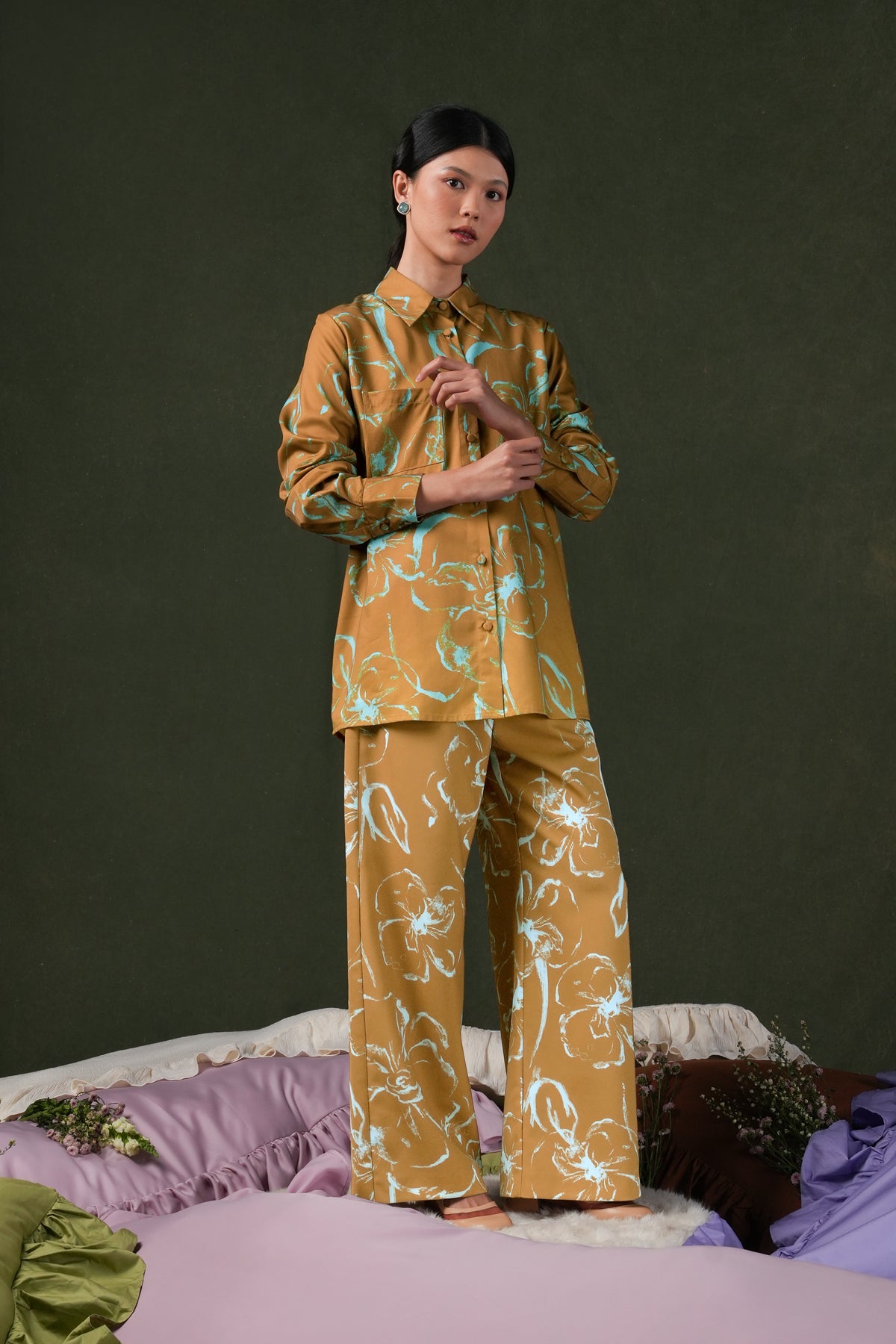 Fioren Long Shirt - Ochre
