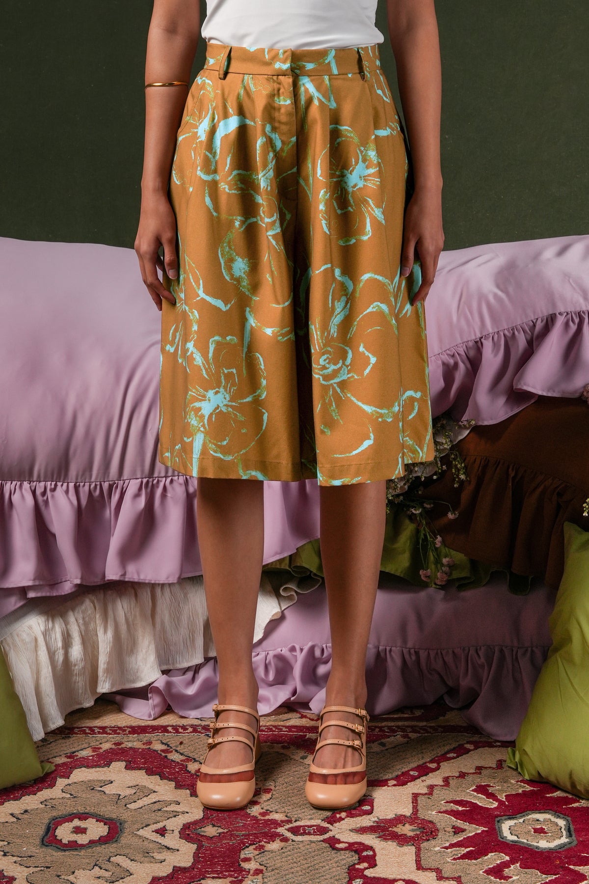 Fioren Short Pants - Ochre