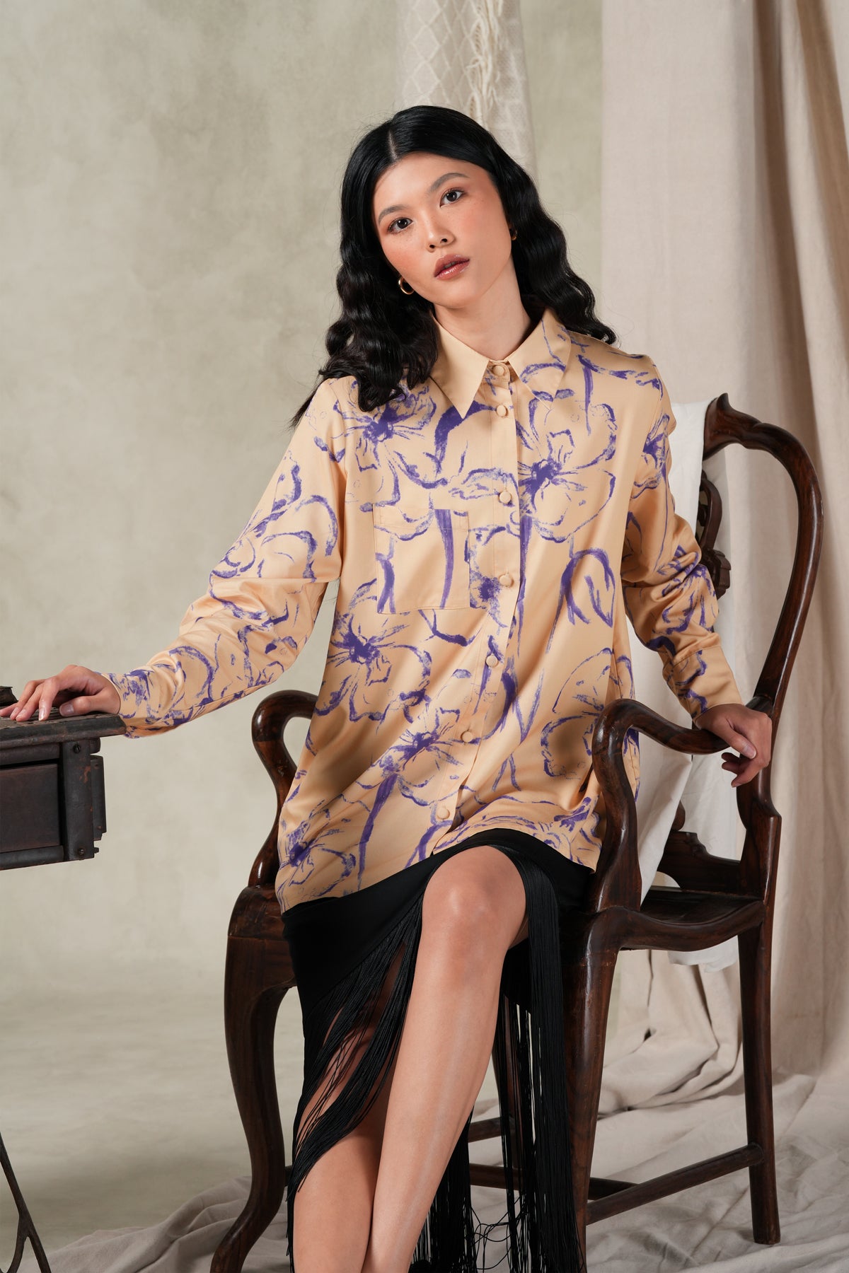 Fioresse Long Shirt - Ecru