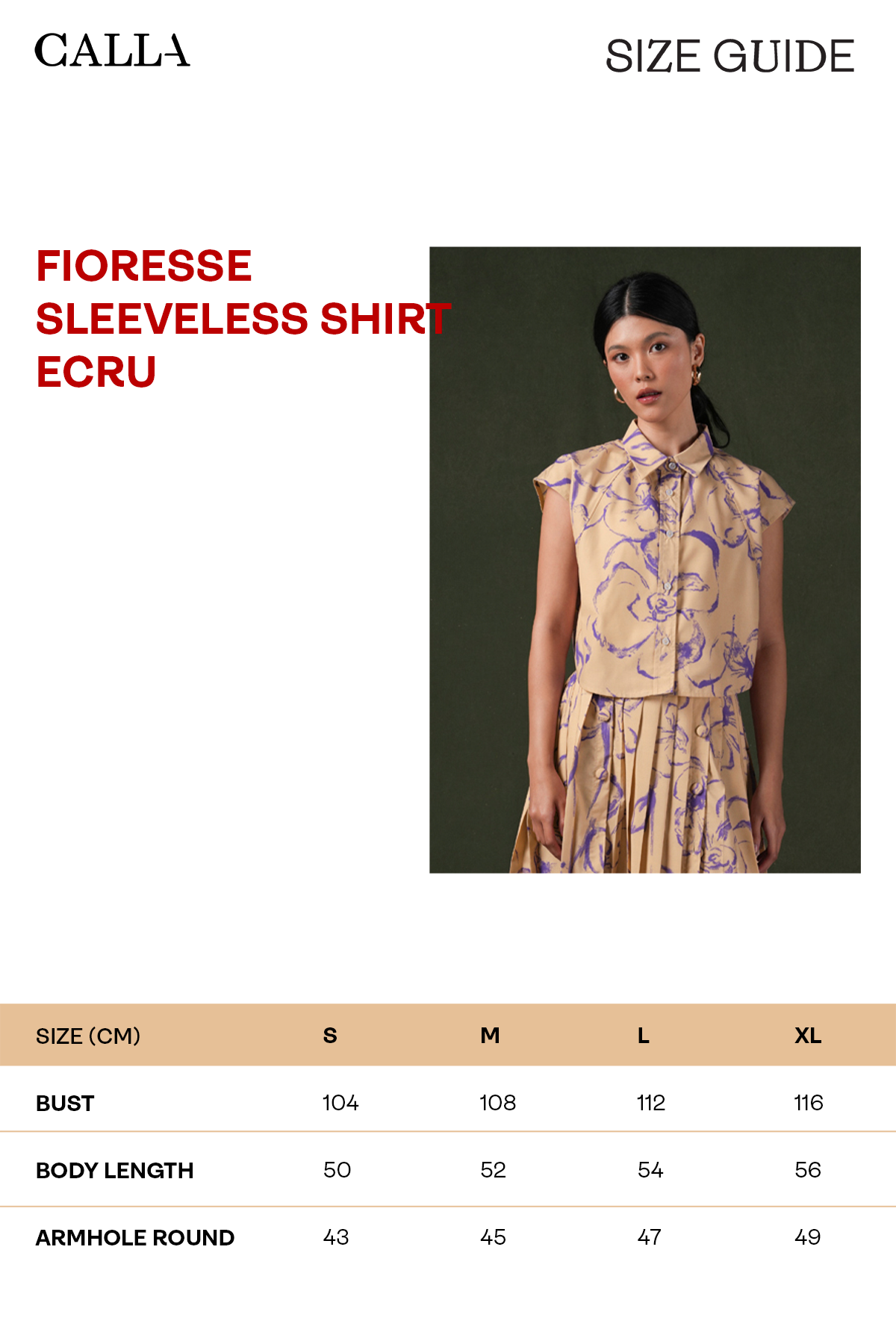 Fioresse Sleeveless Shirt - Ecru