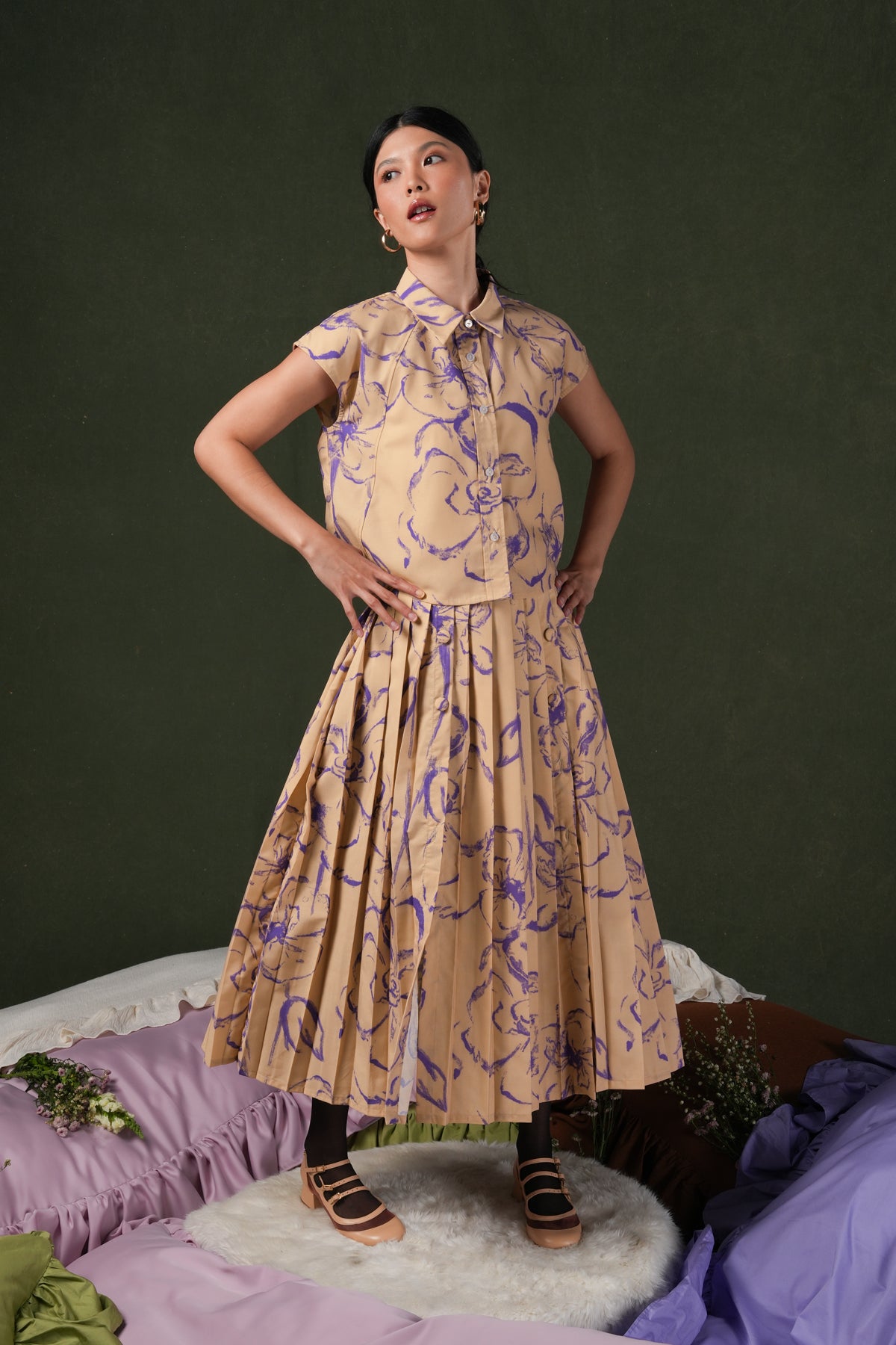 Fioresse Sleeveless Shirt - Ecru