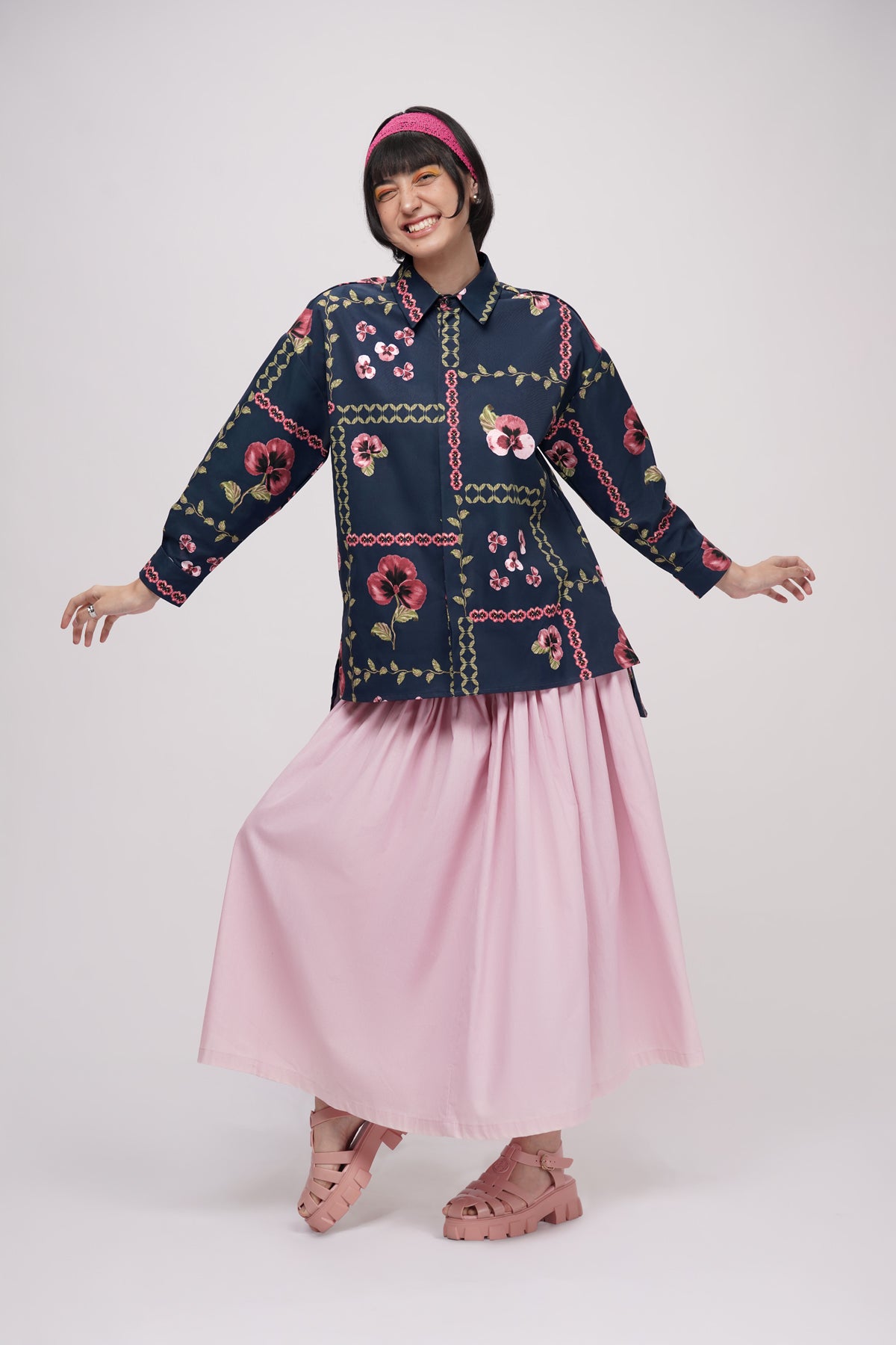 Grannies Oversized Shirt - Ocean