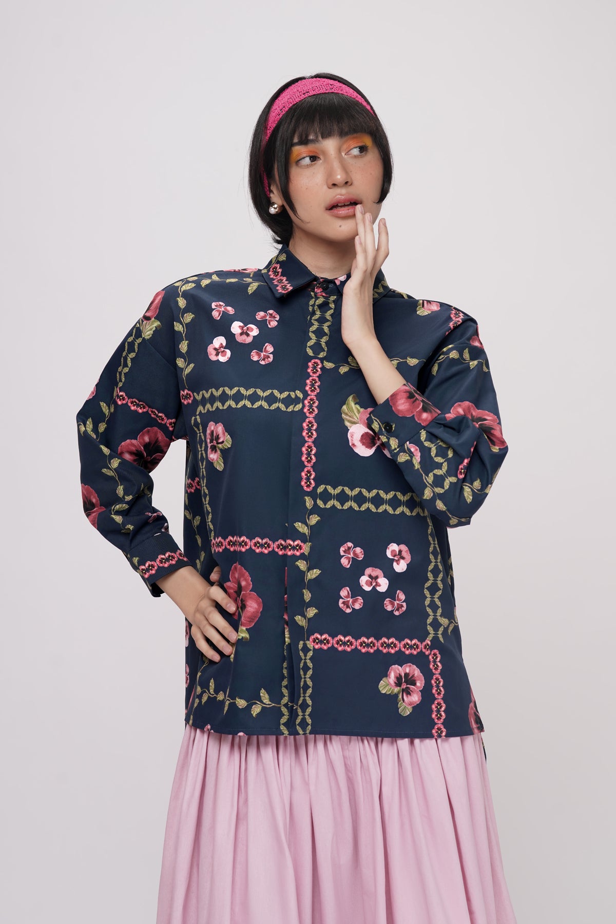 Grannies Oversized Shirt - Ocean