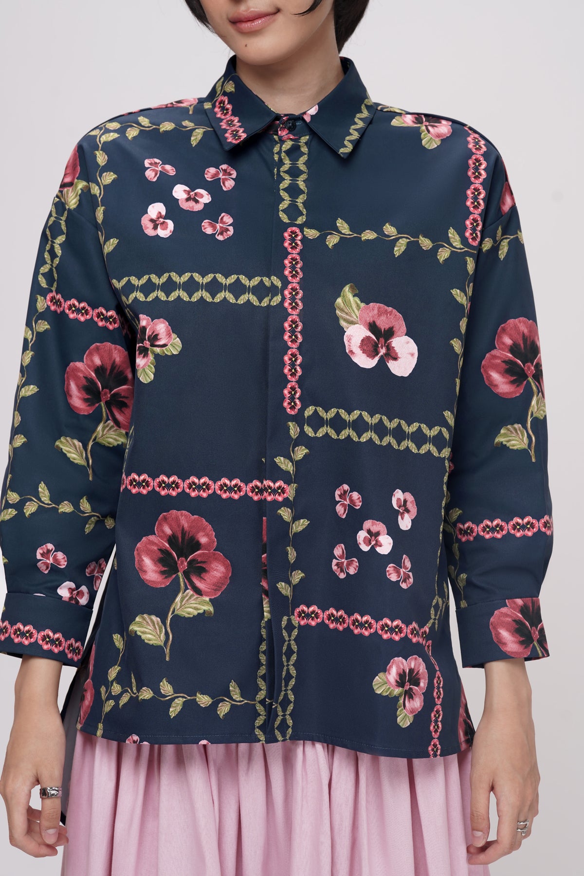Grannies Oversized Shirt - Ocean