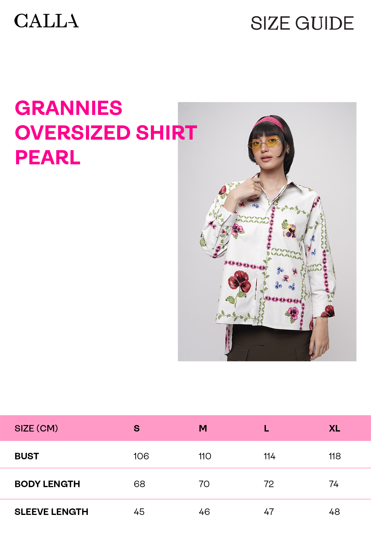 Grannies Oversized Shirt - Pearl