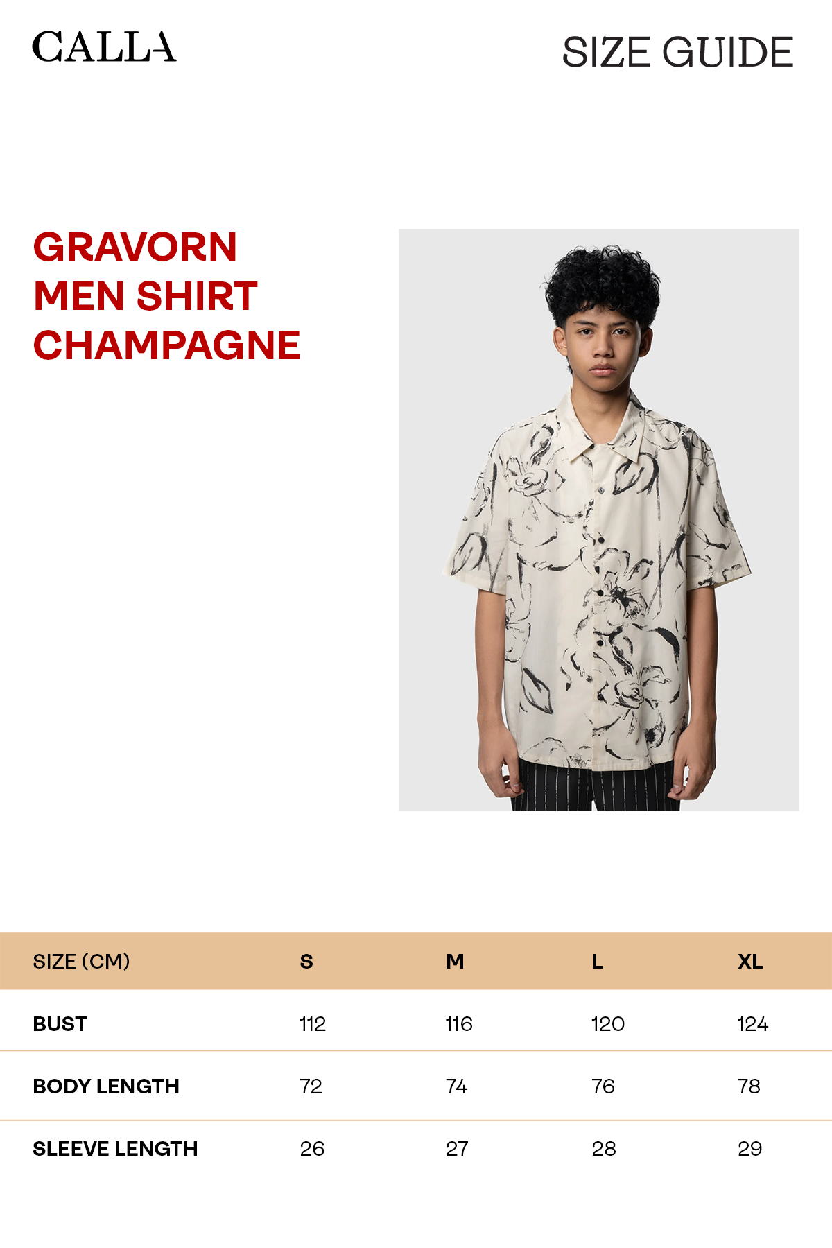 Gravorn Men Shirt - Champagne