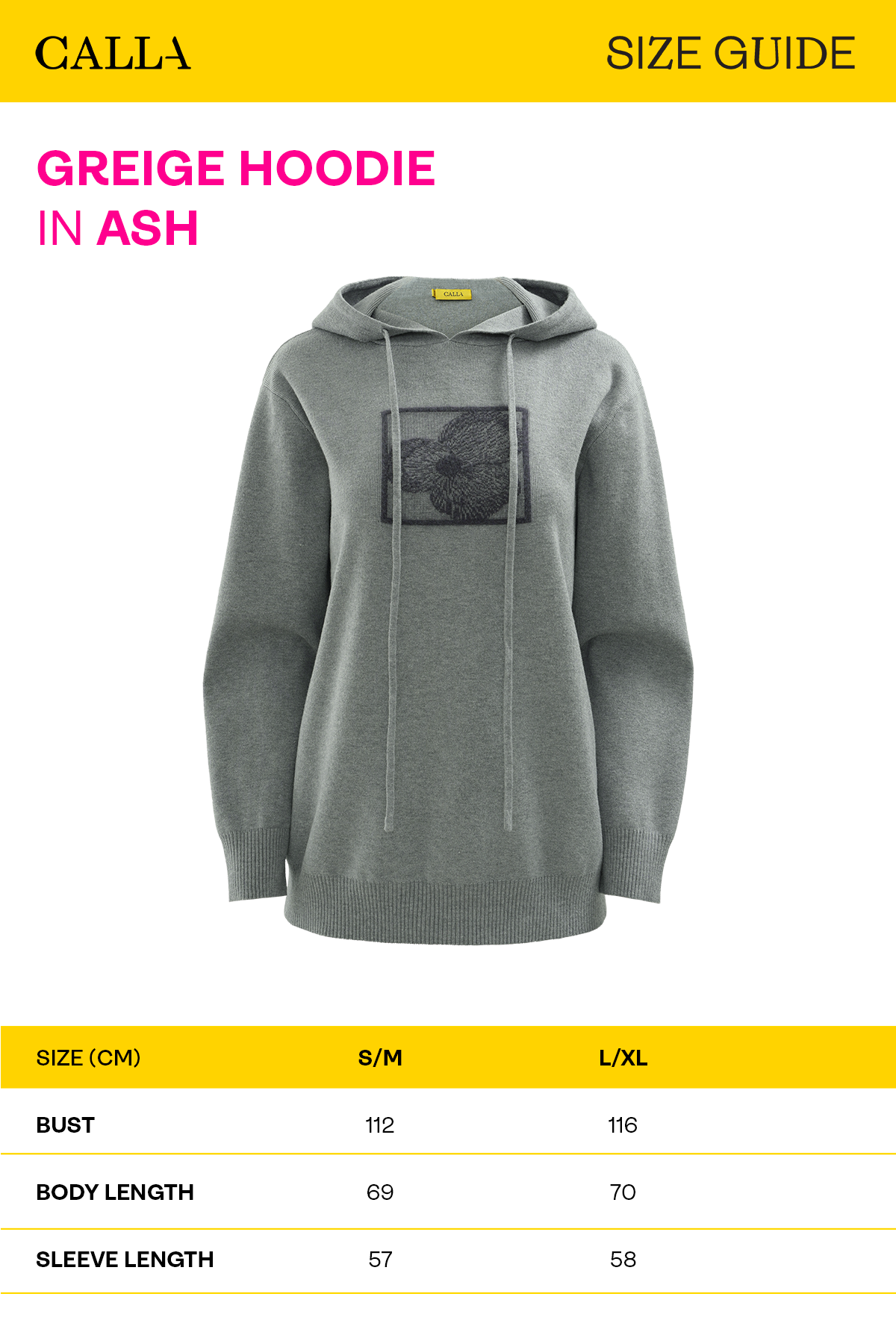 Greige Hoodie - Ash