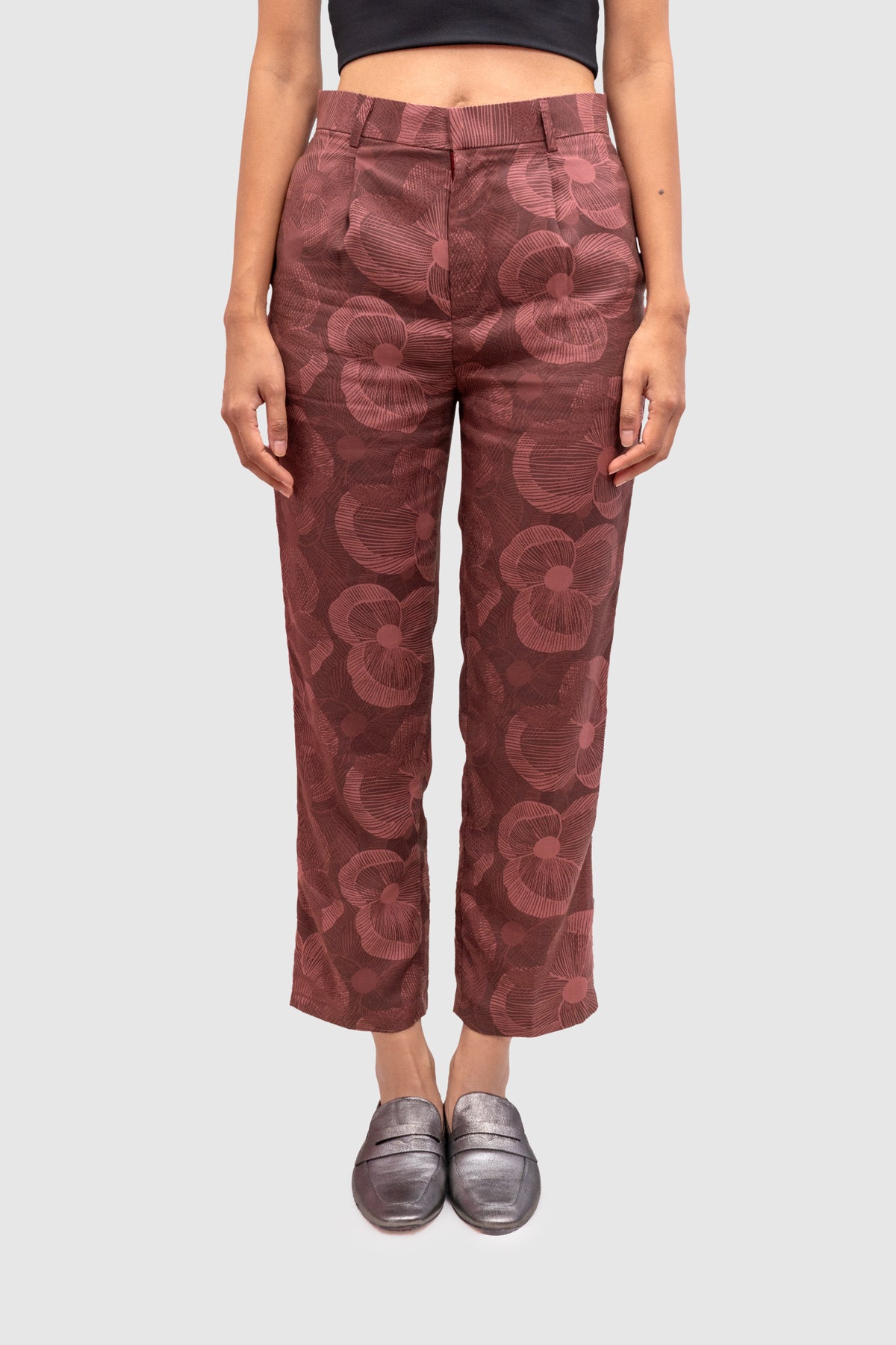 Haze Long Pants - Crimson