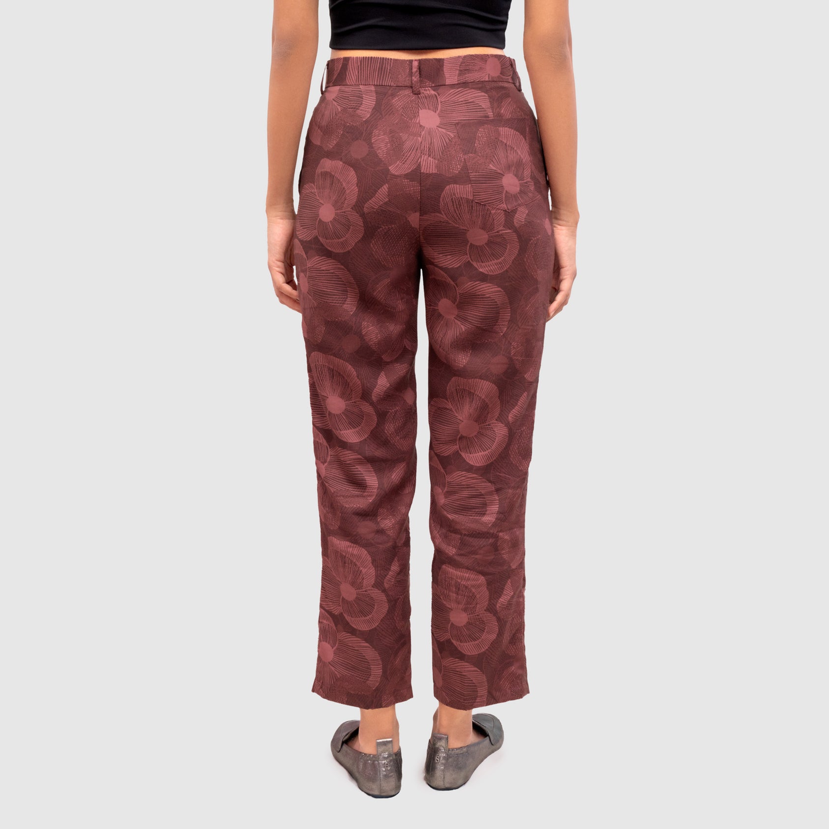 Haze Long Pants - Crimson