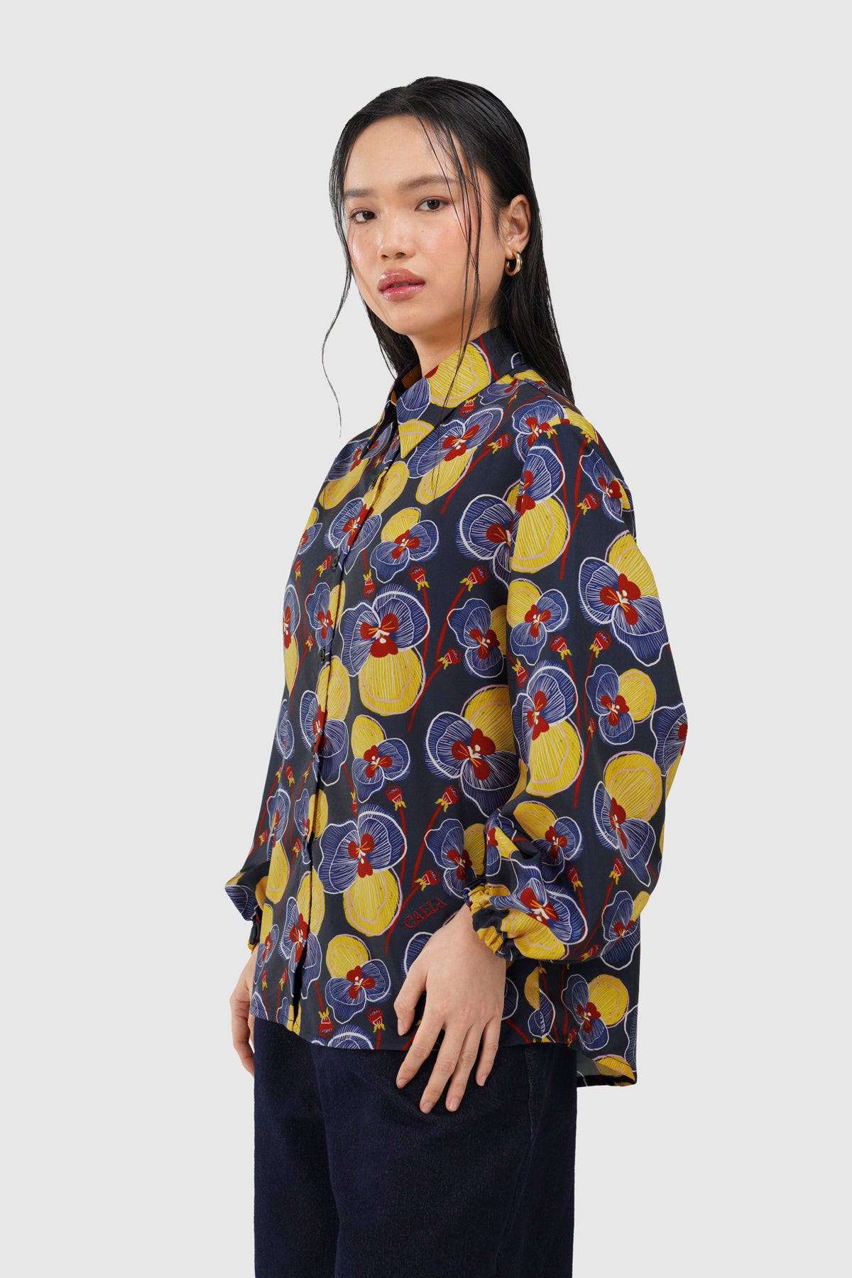Helena Long Shirt - Midnight