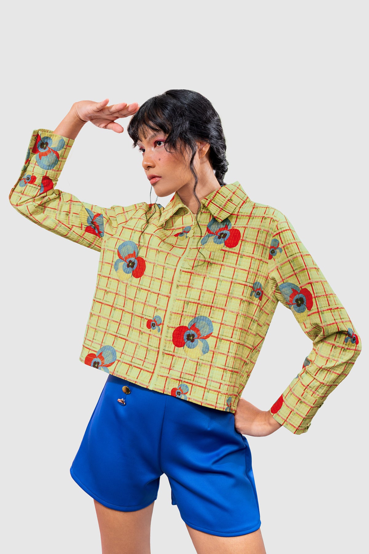 Hema Crop Jacket - Parmesan
