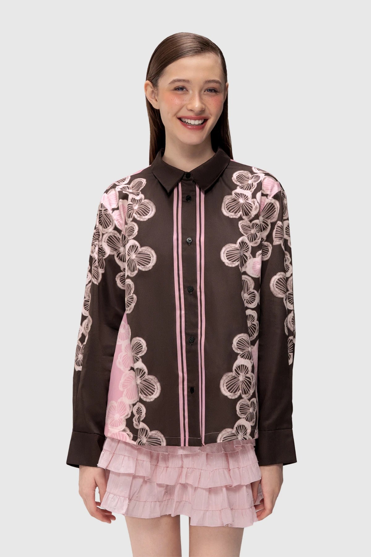 Hazea Long Shirt - Berry