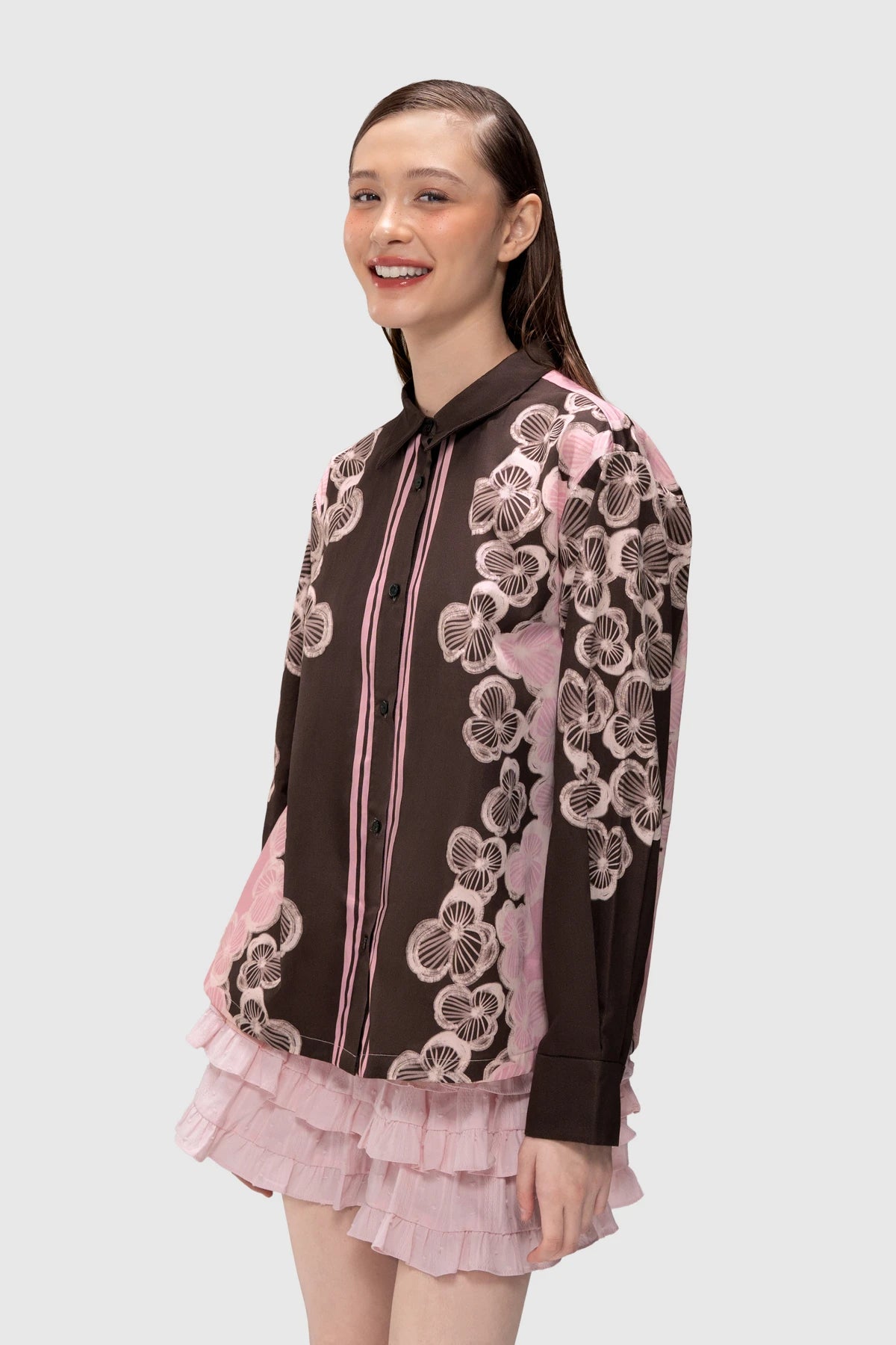 Hazea Long Shirt - Berry