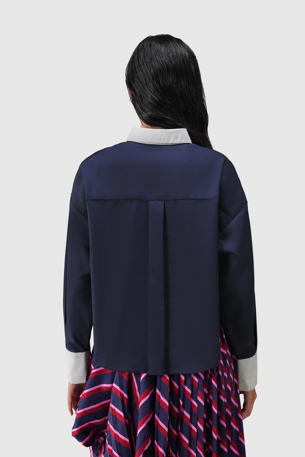 Helena Crop Shirt - Midnight