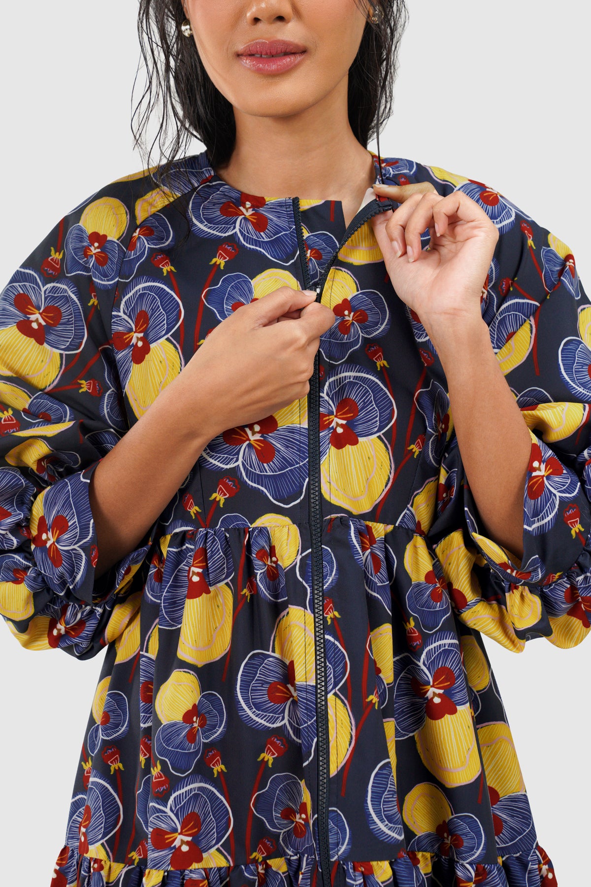 Helena Tiered Dress - Midnight