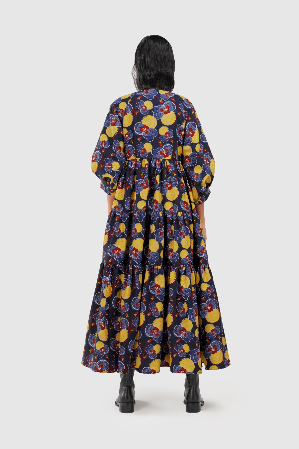 Helena Tiered Dress - Midnight