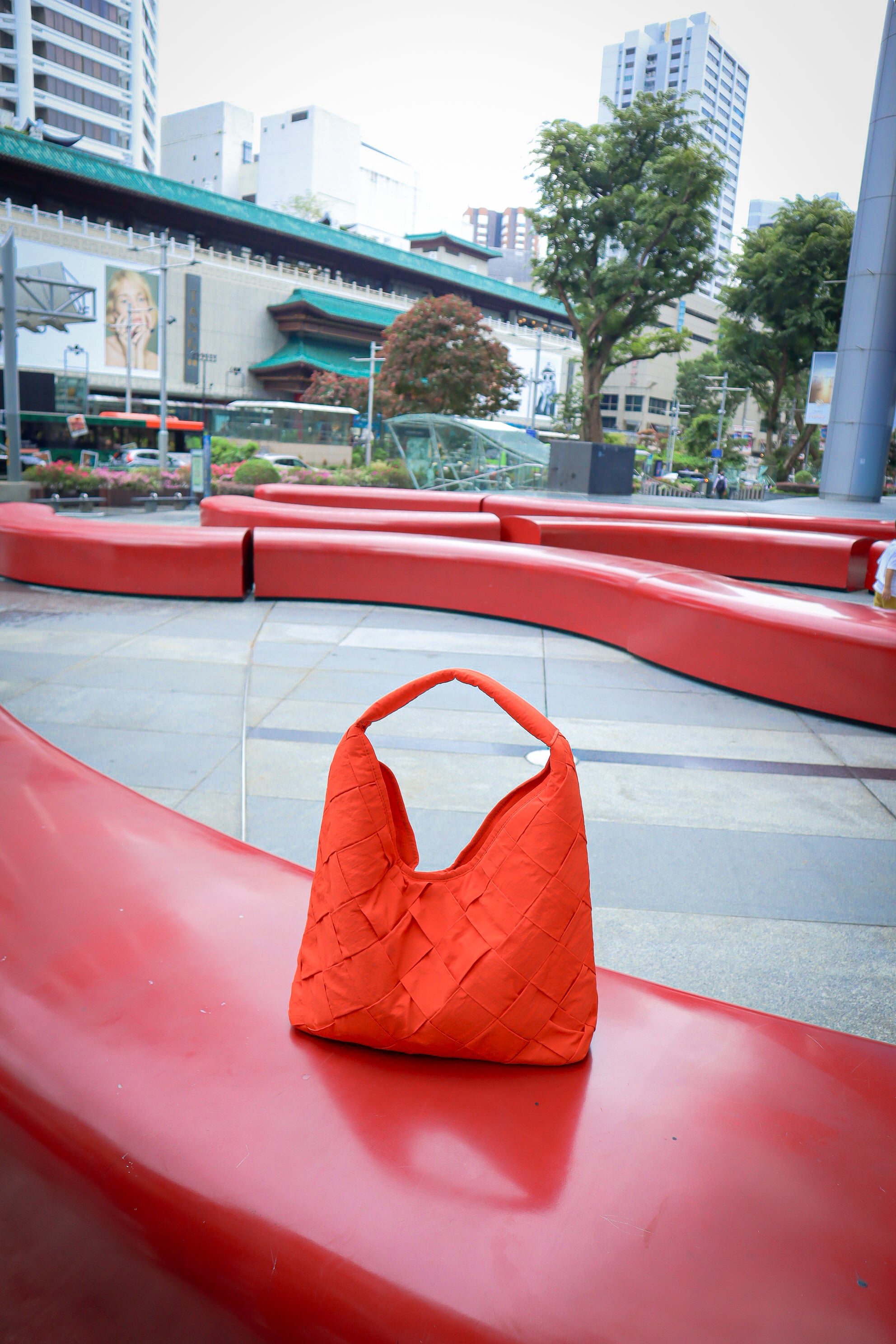 BASIC ORANGE WOVEN BAG