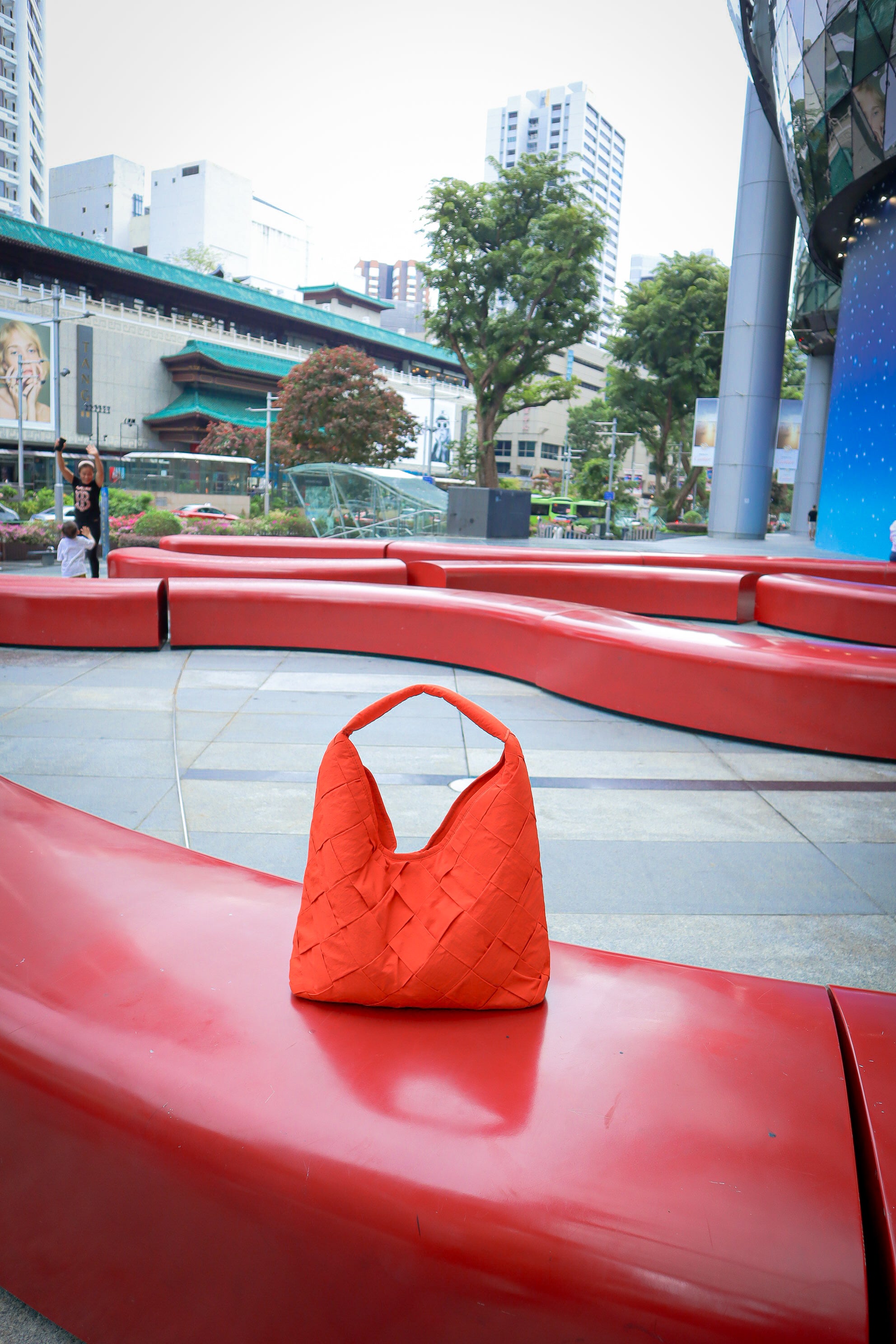 BASIC ORANGE WOVEN BAG