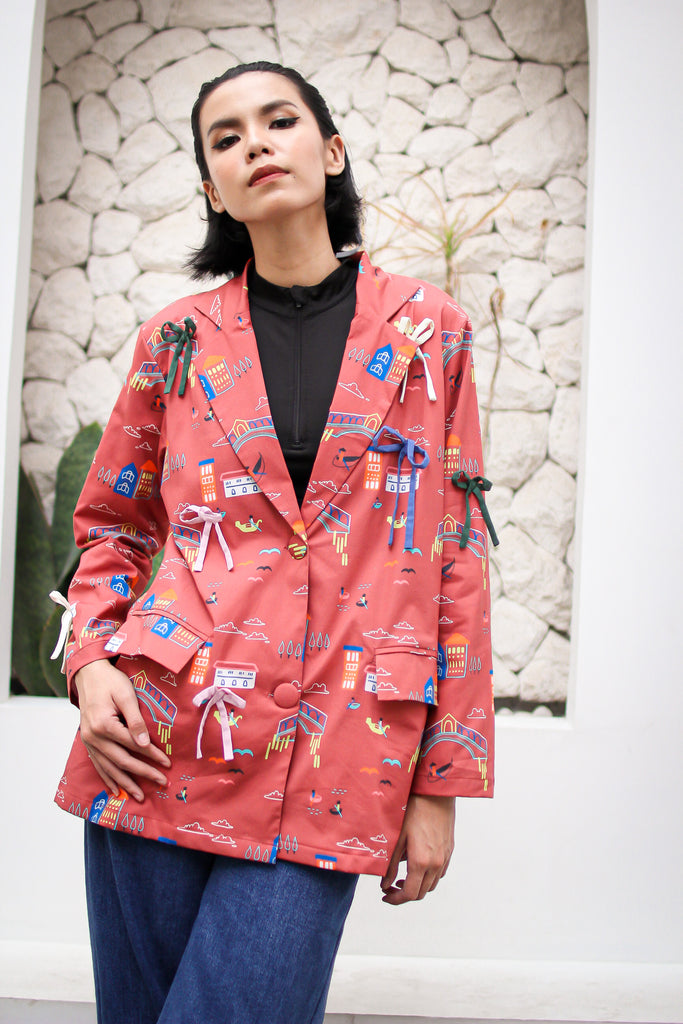 CALLA X WARDAH VENICE RIBBON BLAZER