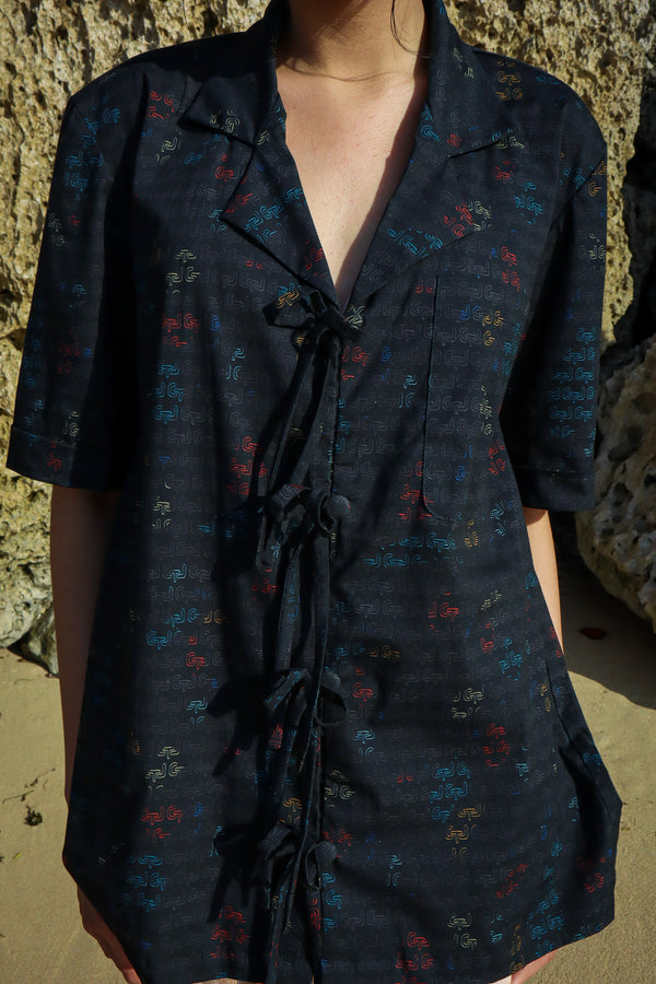 CTL BLACK RIBBON SHORT SHIRT