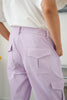 BASIC CARGO PANTS IN LILAC