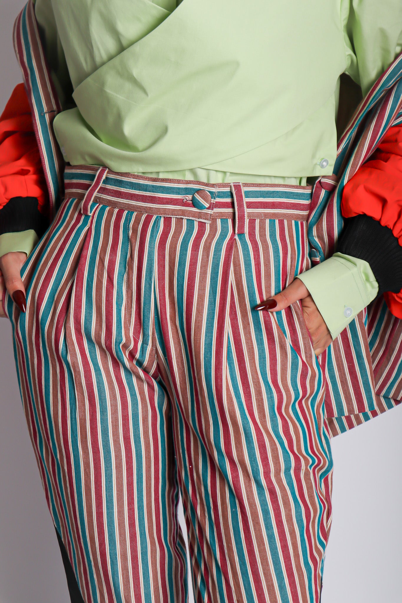 WASTRA MIX PANTS IN RAINBOW