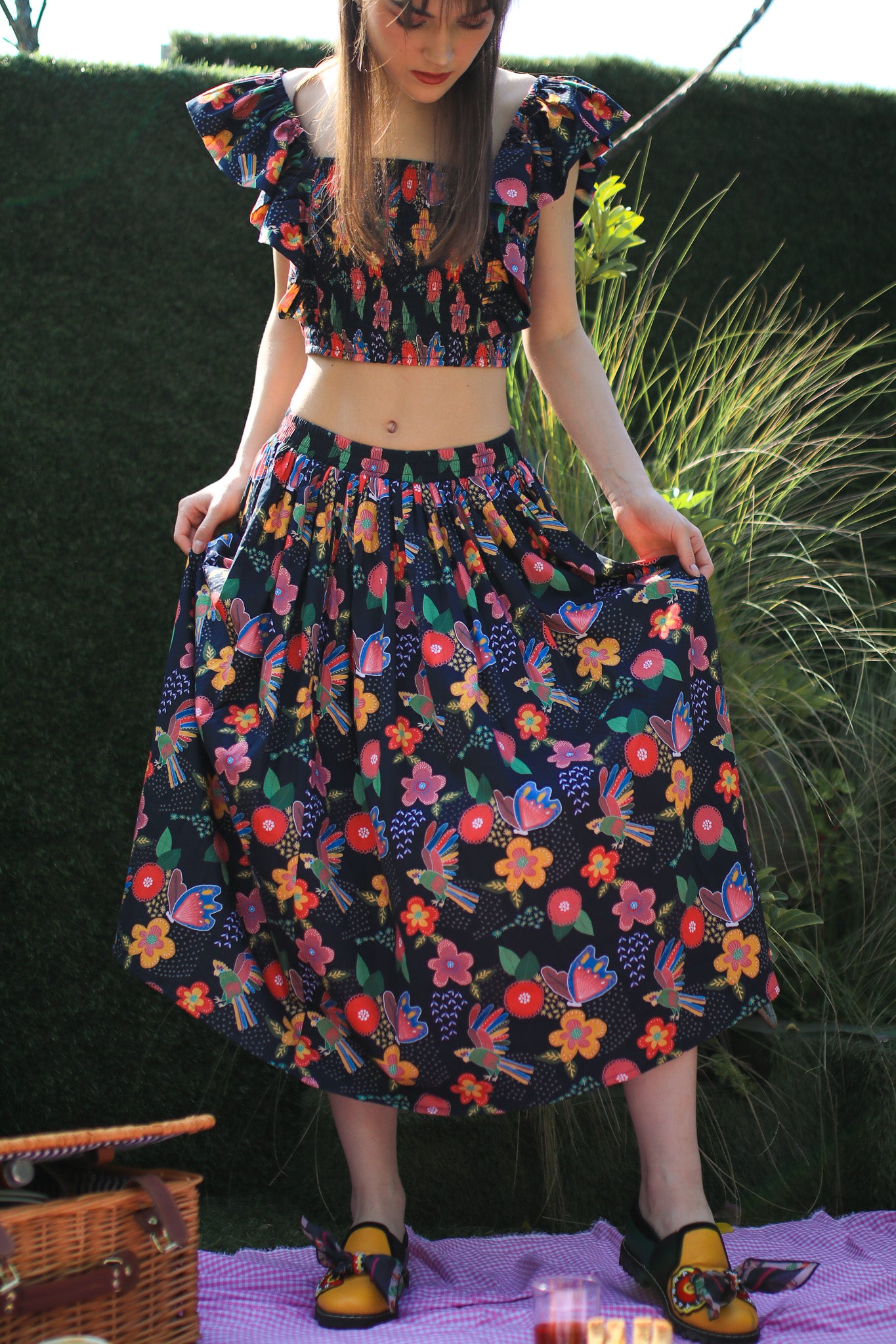 BLACK BIRD SKIRT