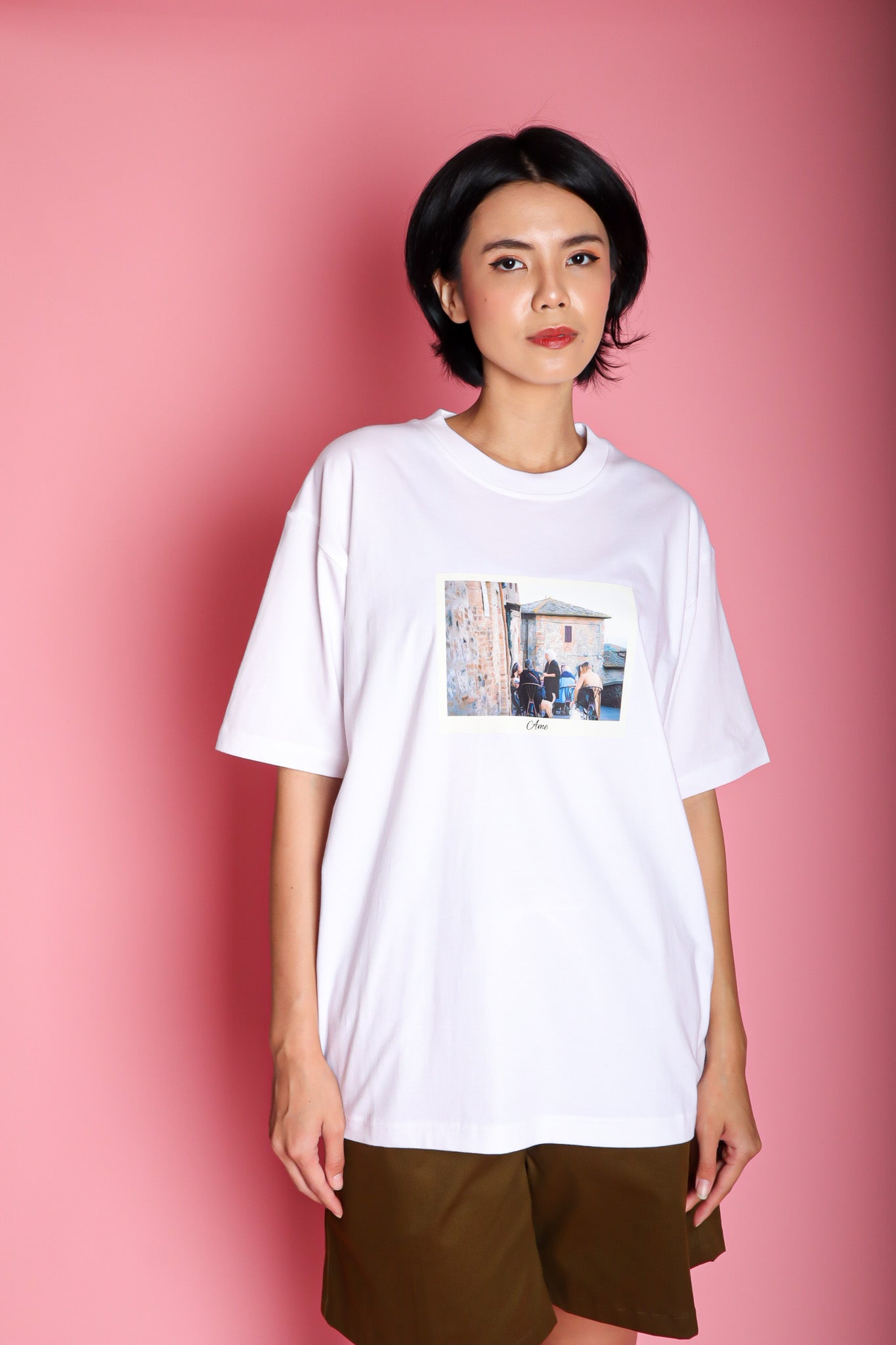 AME TUSCANY TEE WHITE