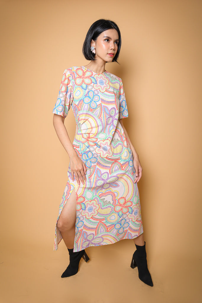 AURORA WHITE WRAP DRESS