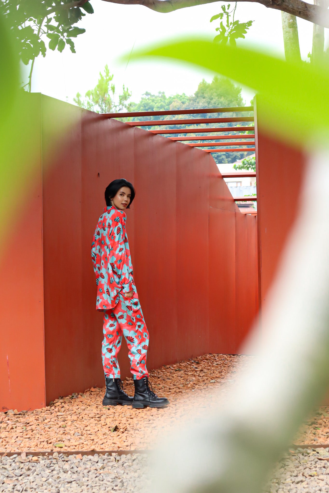 ORANGE BLOSSOM OVERSIZED SHIRT