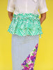 CALLA X OLAHARIKA STRIPES CROSS BODY RUFFLE VEST