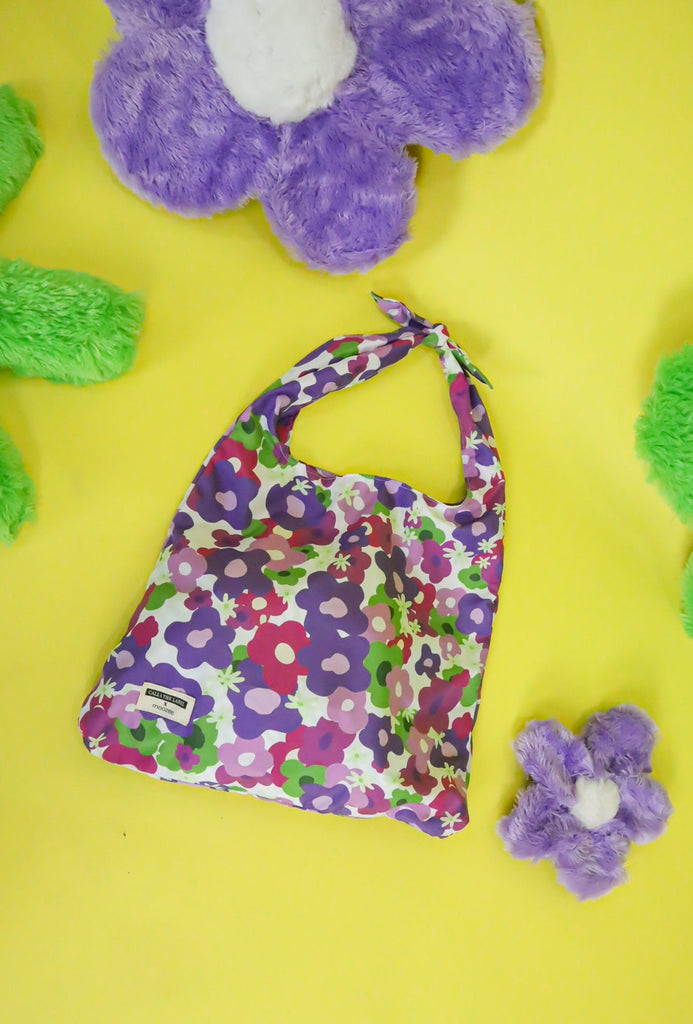 CALLA X OLAHARIKA ANEMONE NYLON FOLDABLE SHOPPING BAG