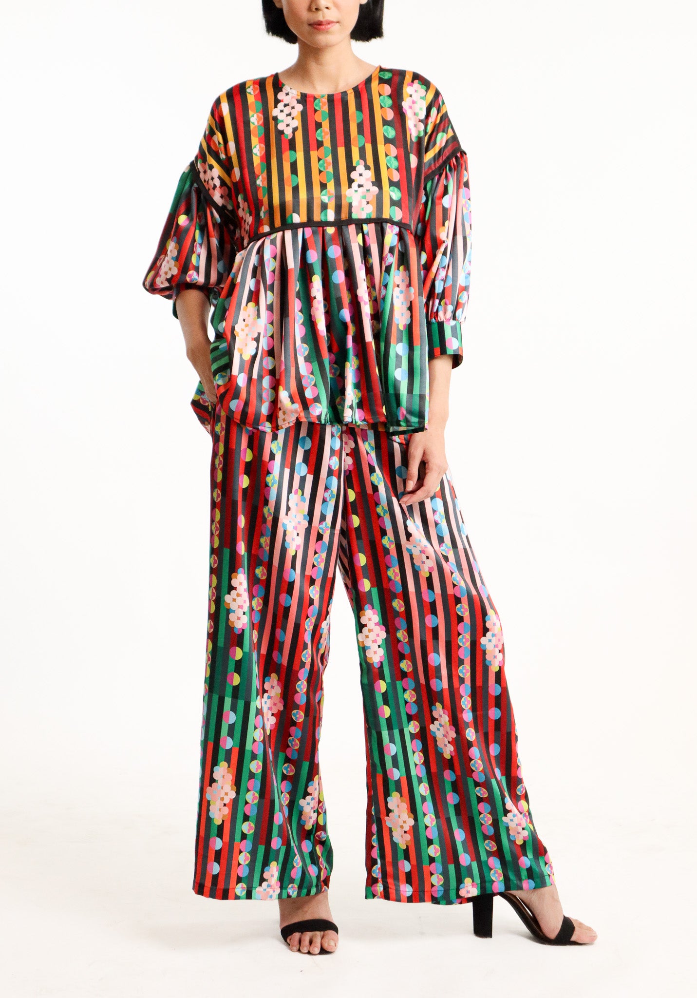 LUMINANCE MIX PALAZZO PANTS