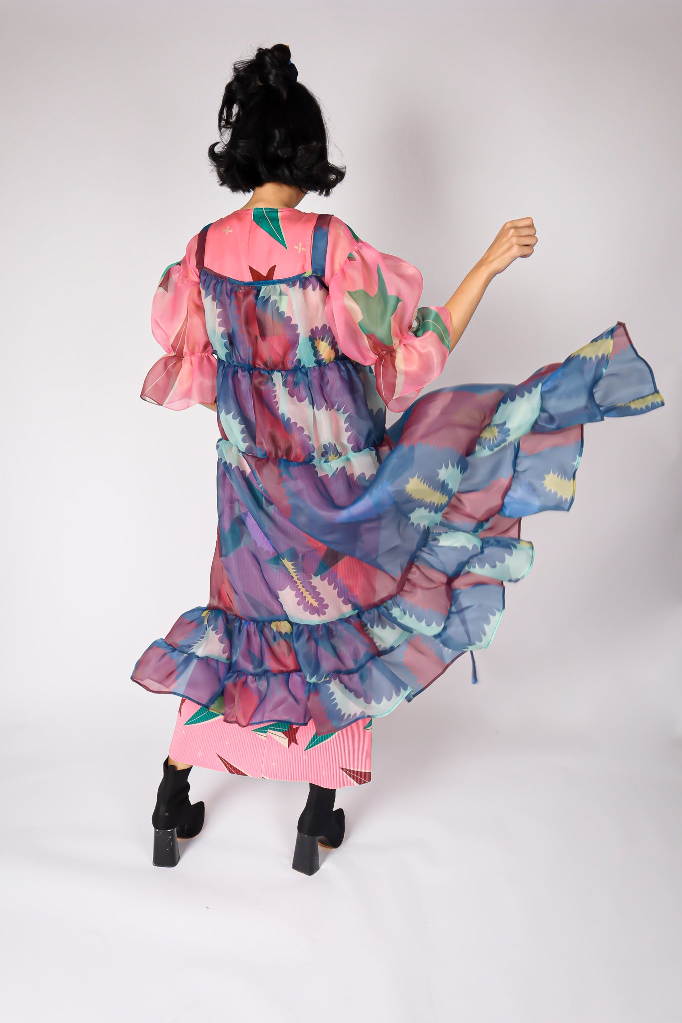 MYPHLORA ORGANZA OUTER DRESS