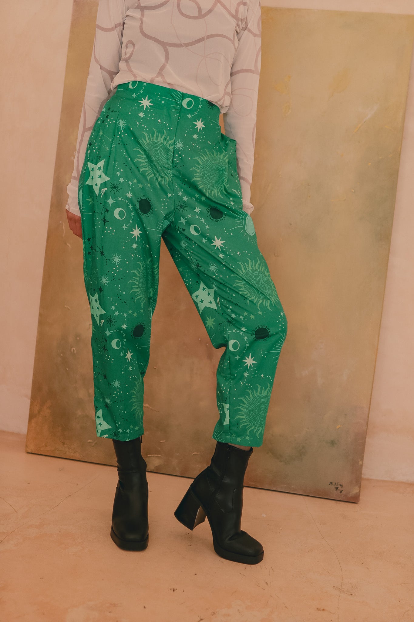 CALLA X ADINIA PANTS IN GREEN